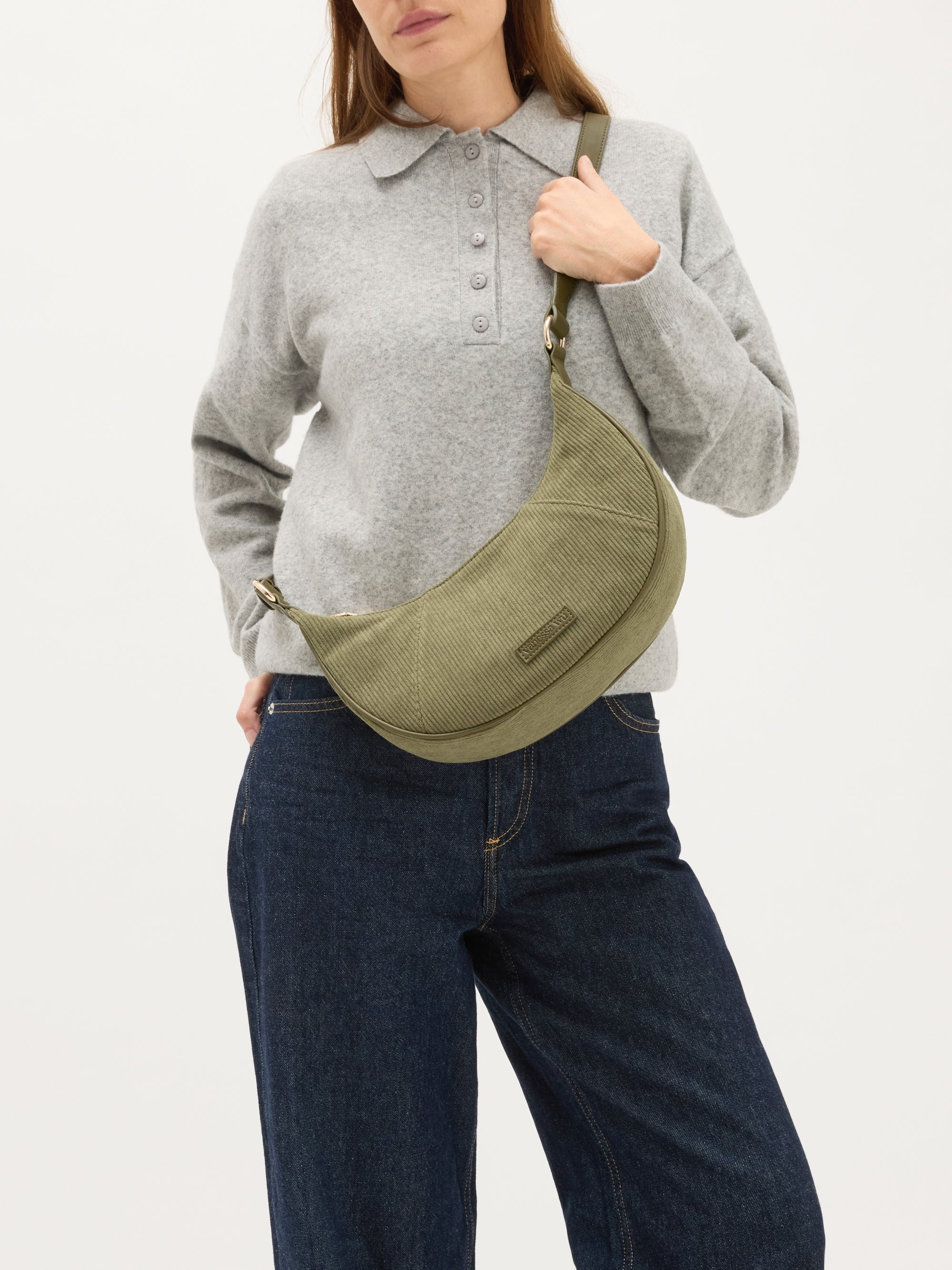 Half Moon Fanny Pack | Green VANESSA WU Women