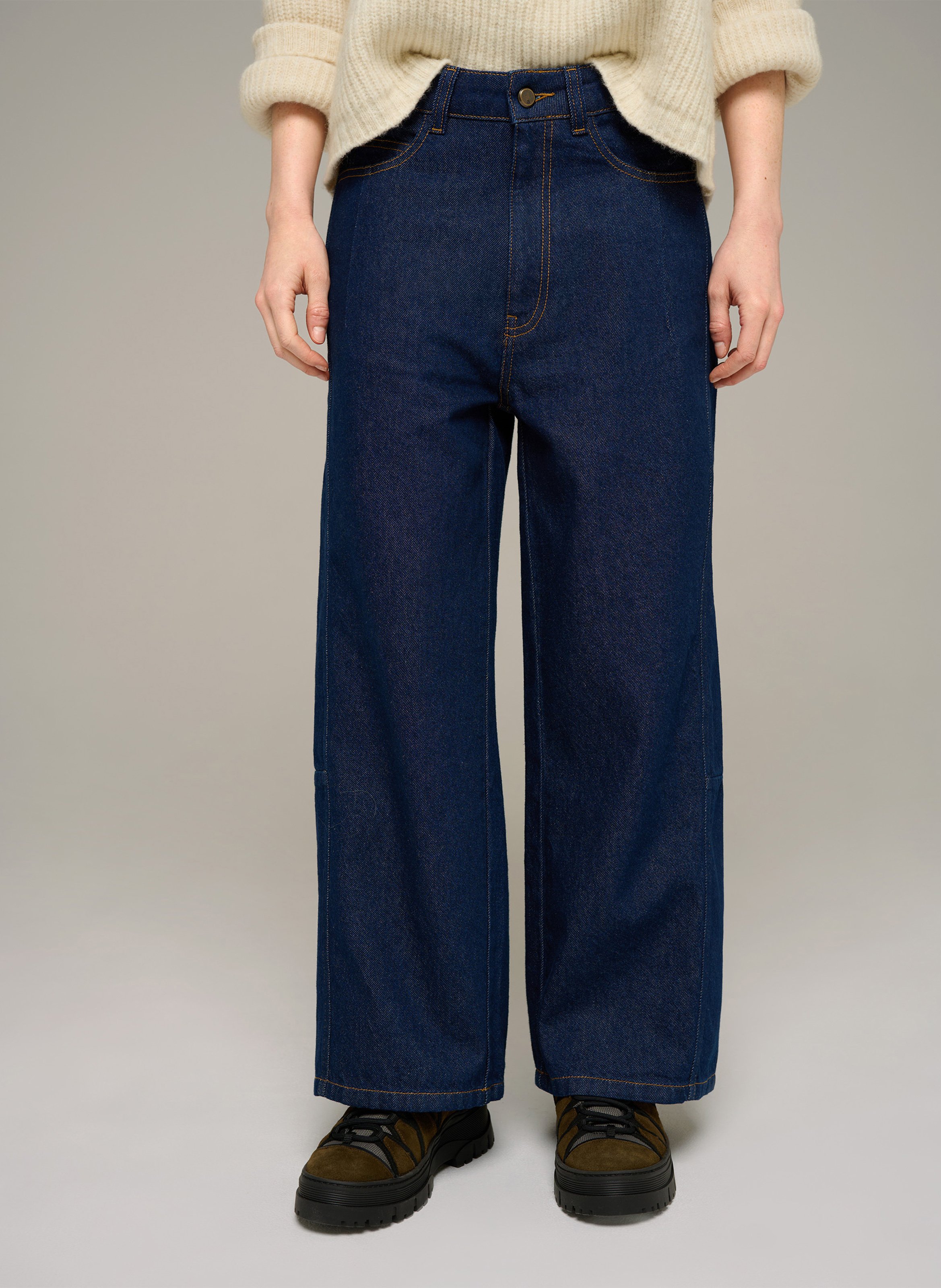 Wijde, raw jeans COTELAC ACOTE Blauw