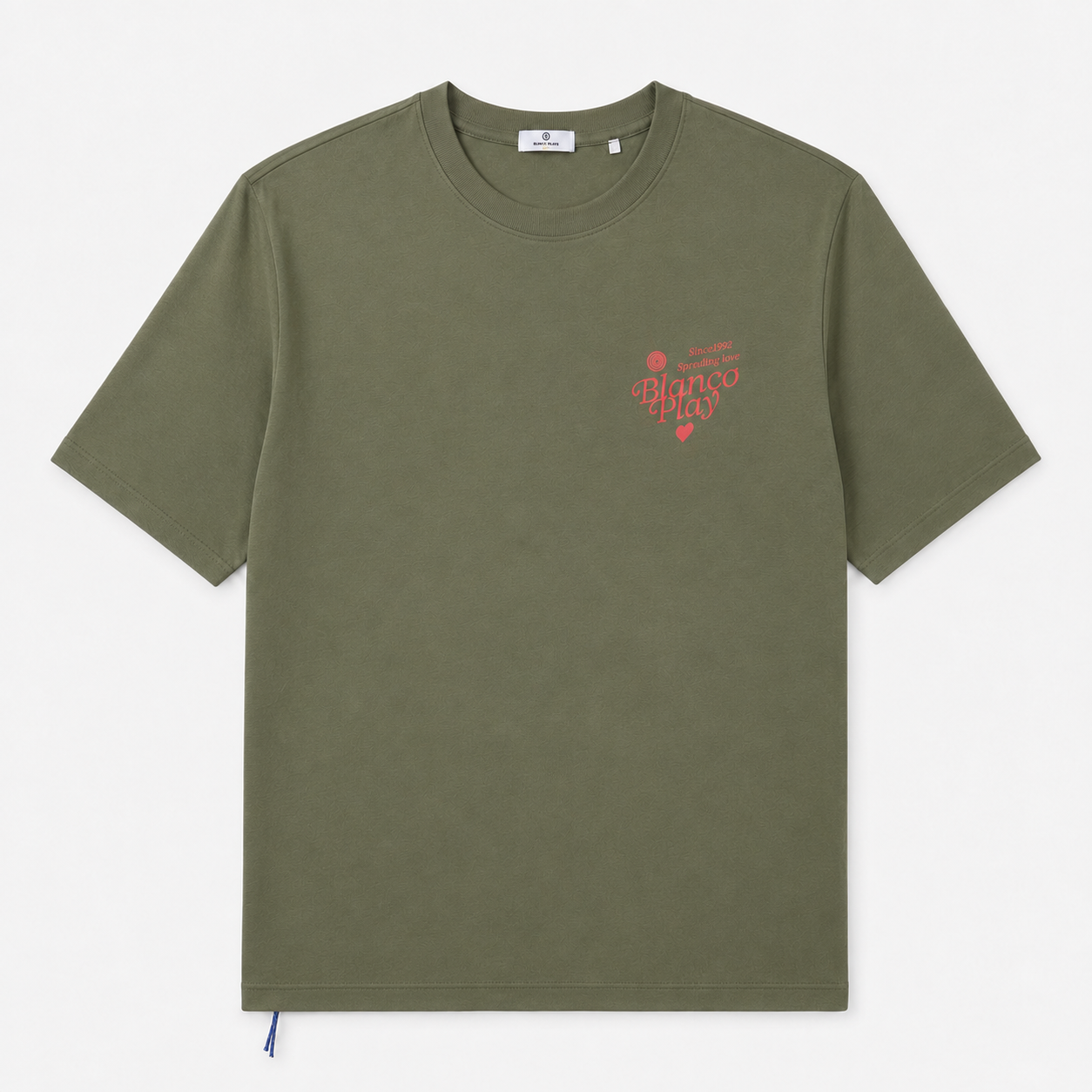 Oversized printed T-shirt Thor SBPlay in military green for a French morning routine. SERGE BLANCO Beige