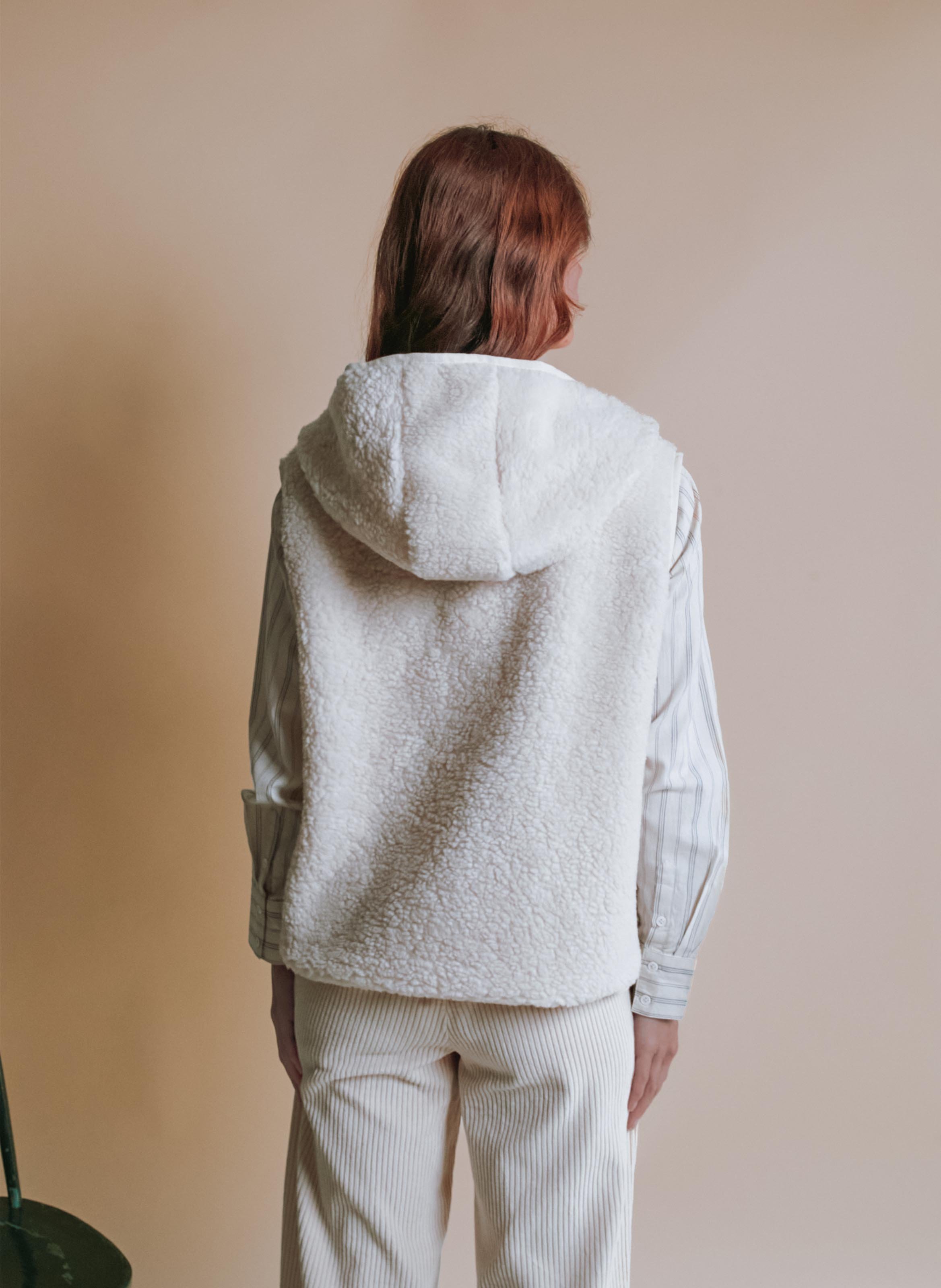 Jacke mit Rundhalskragen EMILE ET IDA Beige