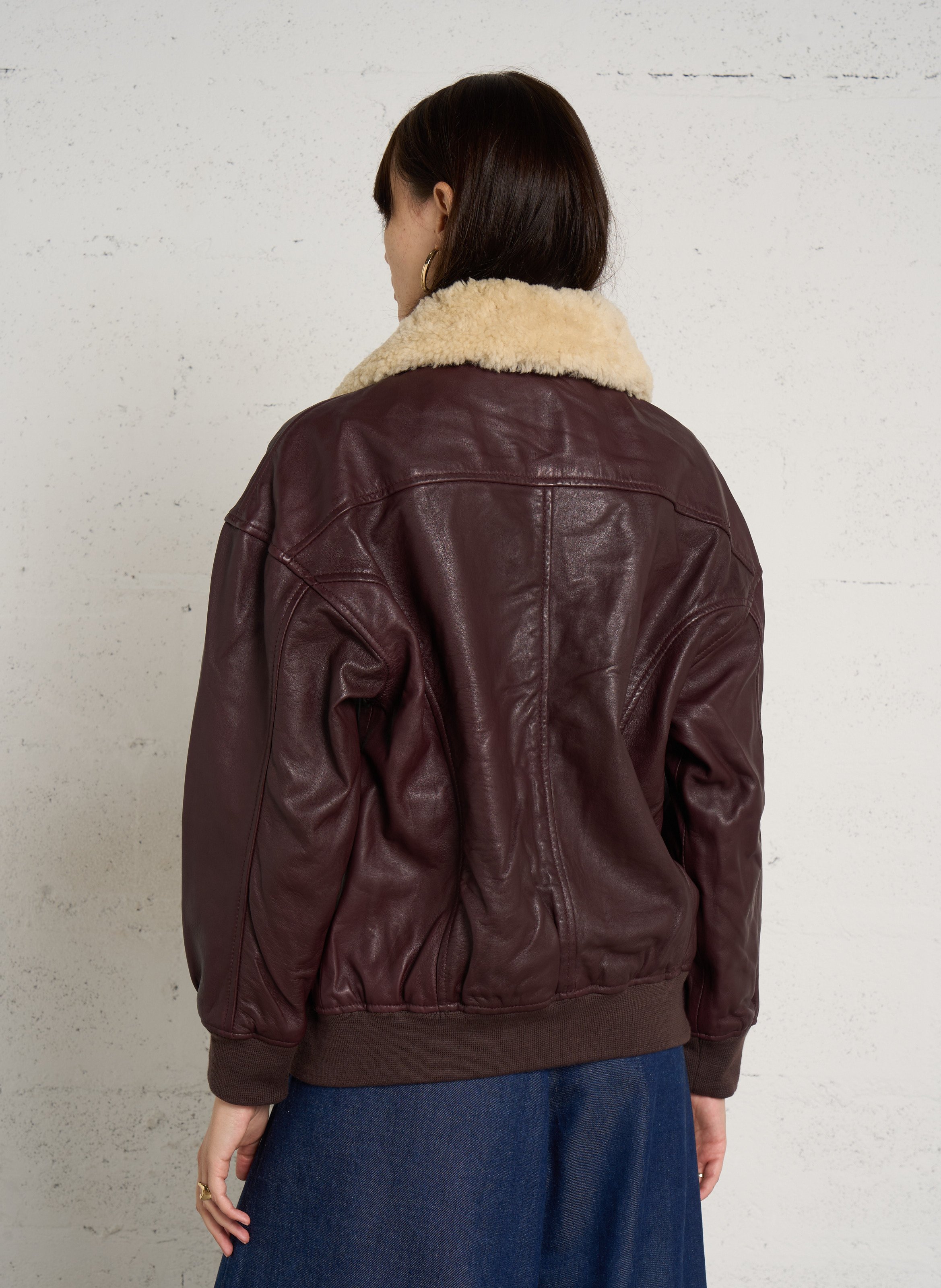 Blouson en cuir  SCHOTT Rouge
