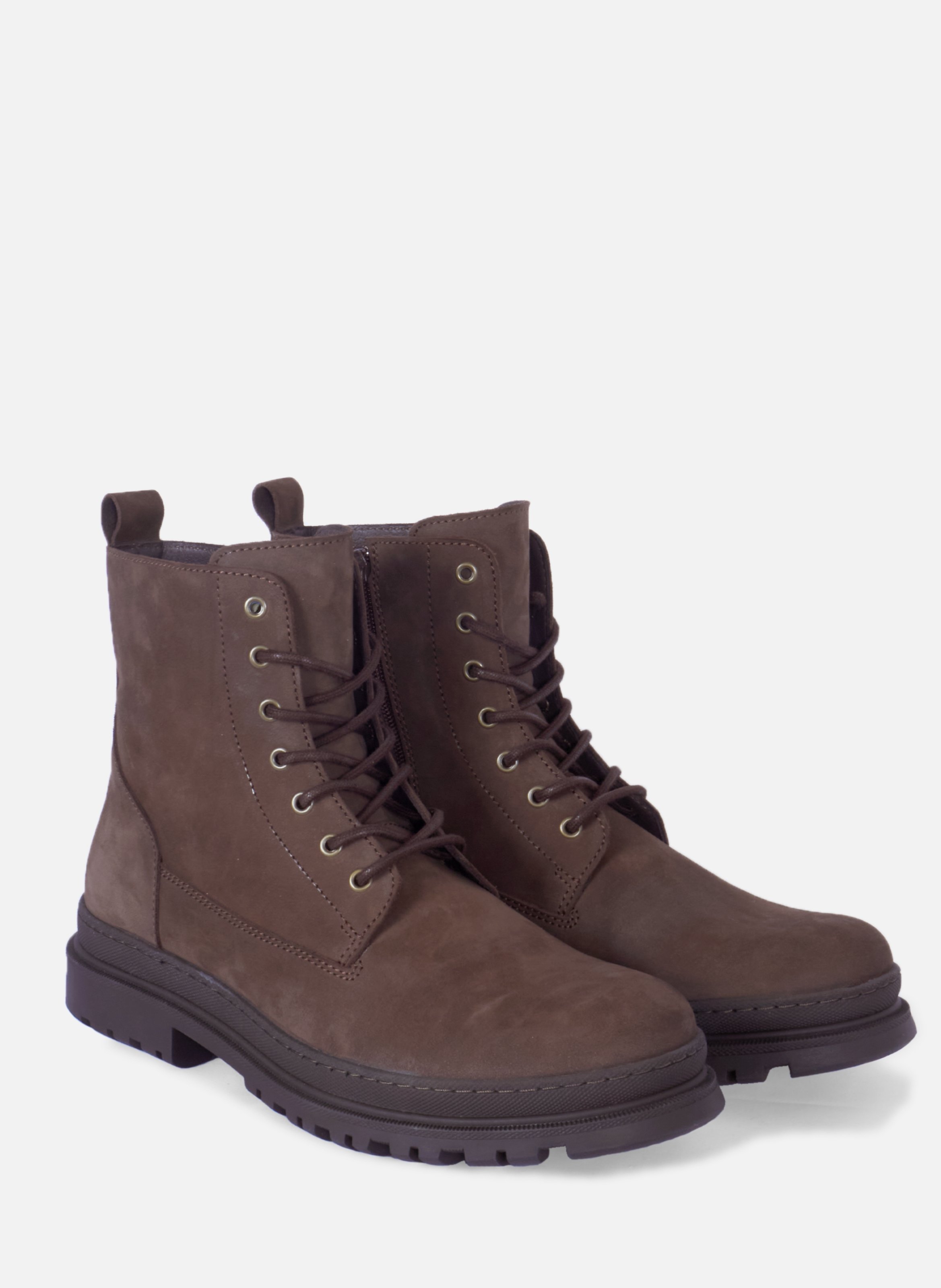 Boots lacing sacha leather nubuck black JULES & JENN Brown