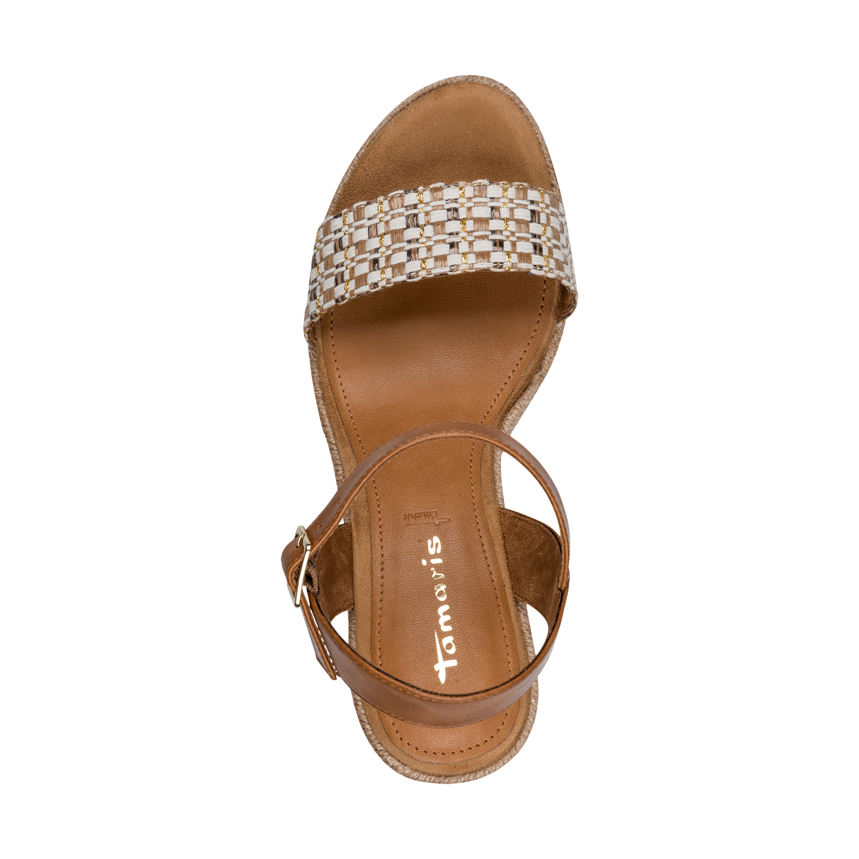 Strappy wedge sandals TAMARIS Multicolored