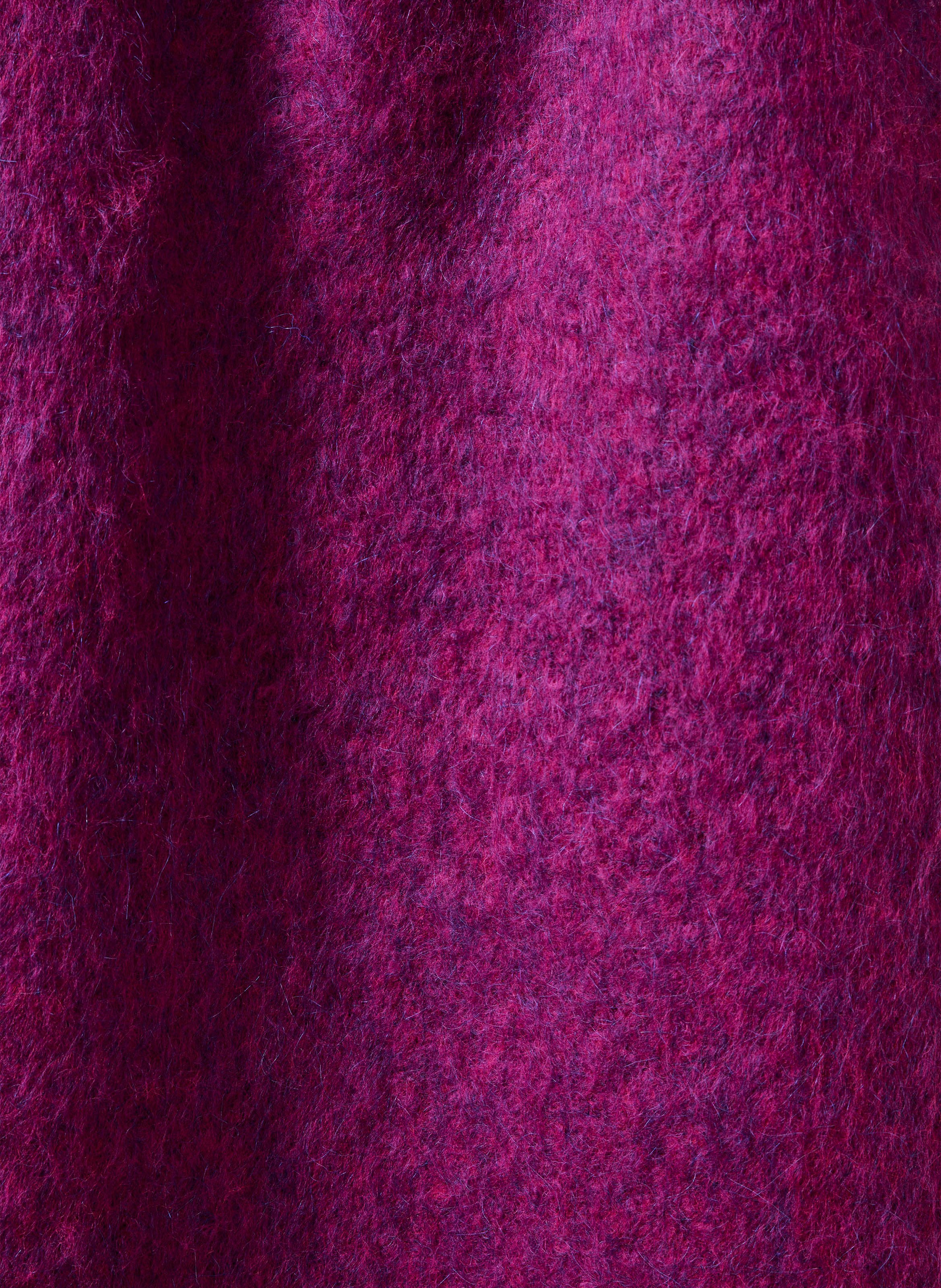Echarpe large frangée  LA FEE MARABOUTEE Violet