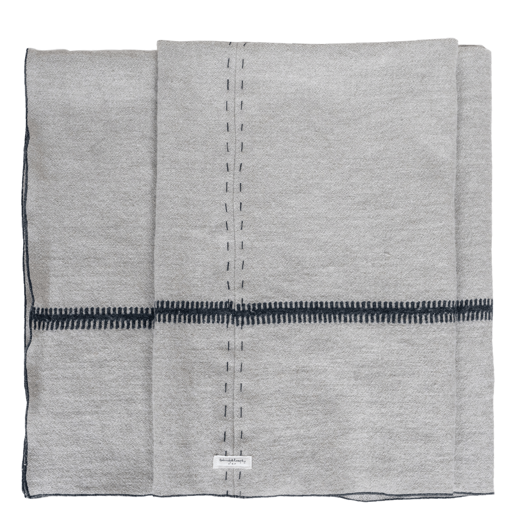 Linen and wool 100x200 cm throw GreyBED AND PHILOSOPHY