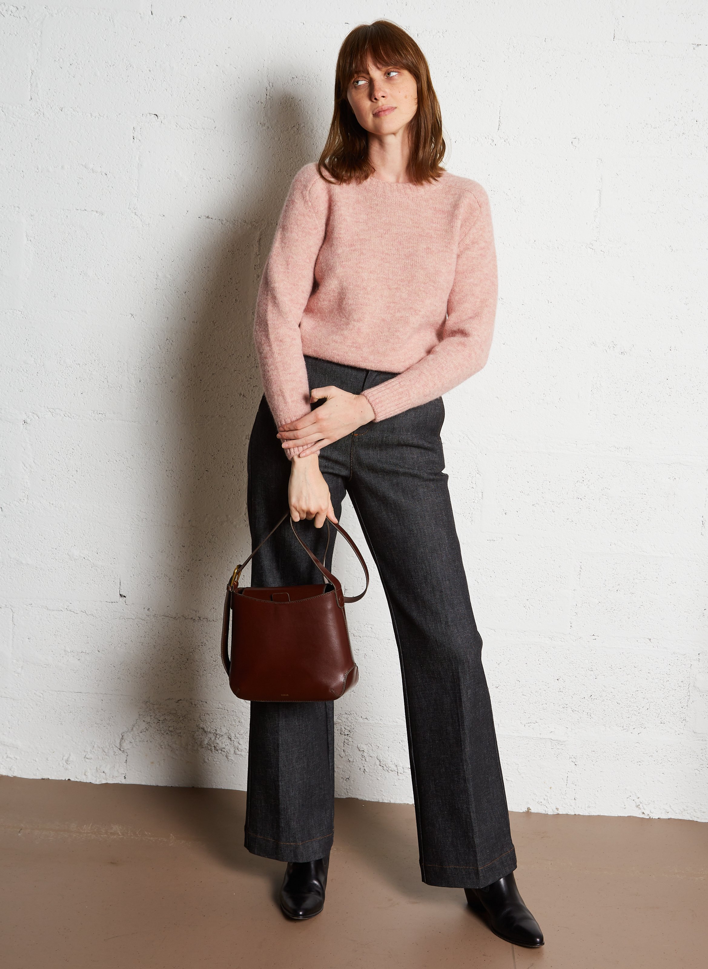 Jean large en coton SOEUR Noir