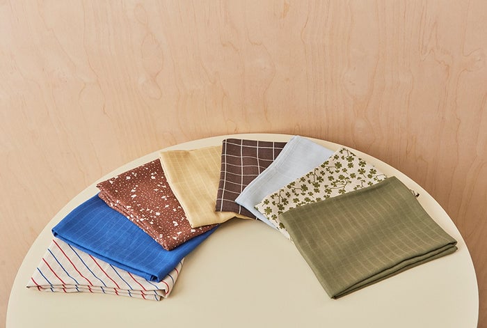 Organic cotton kitchen fabric OYOY LIVING DESIGN Grey