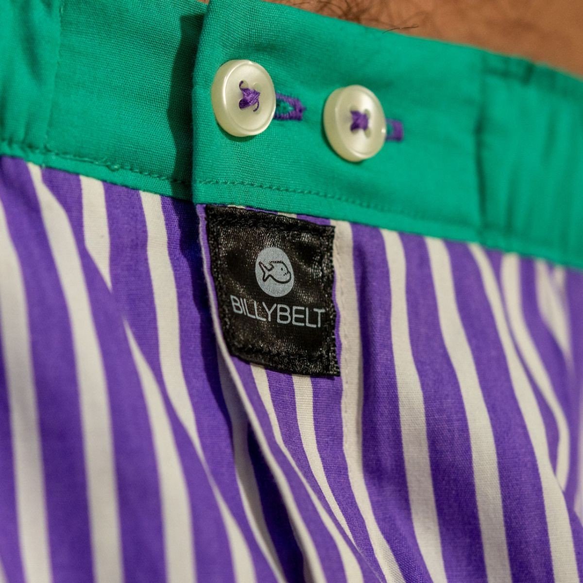 Organic cotton boxer shorts BILLYBELT Purple