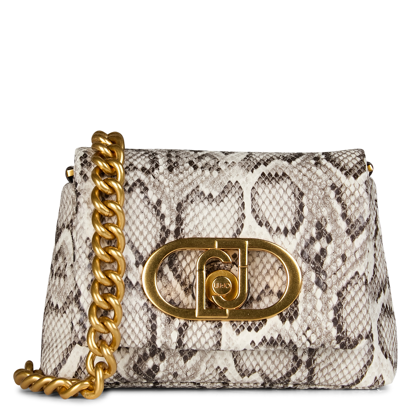 Sac porté éoaule imprimé python LIU JO Marron