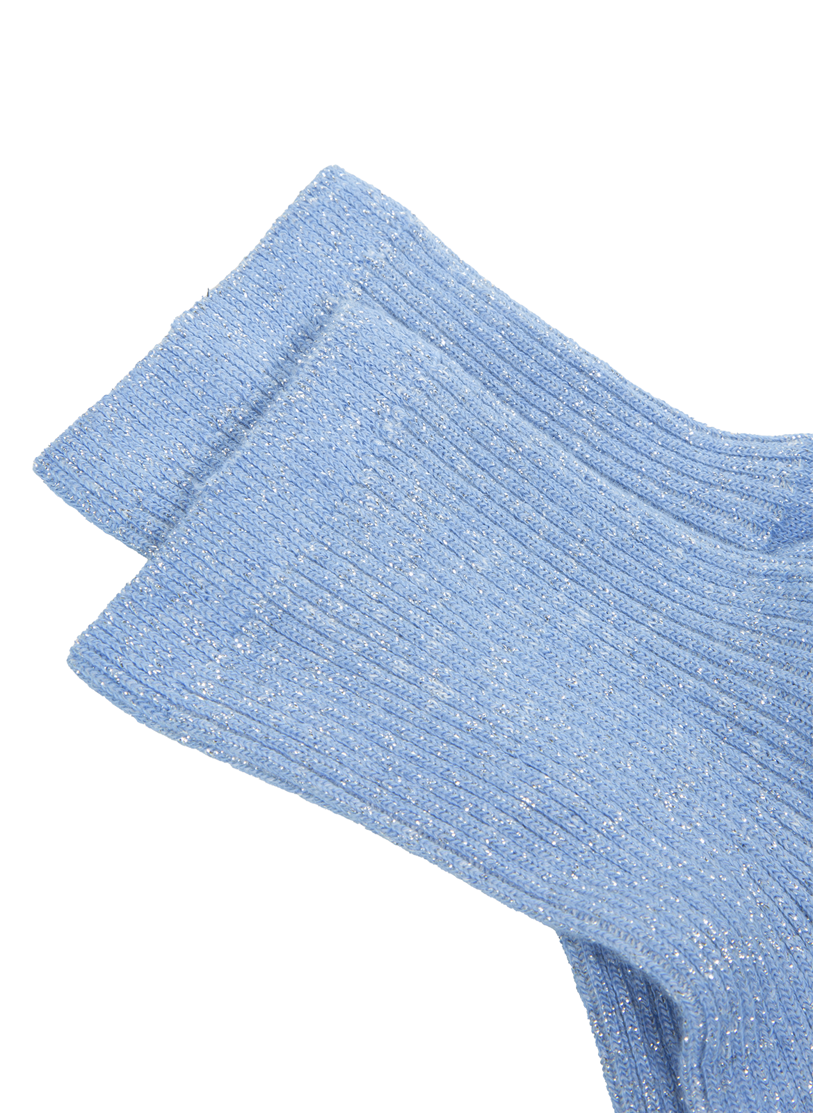 Chaussettes mi-hautes pailletées ANT45 Bleu