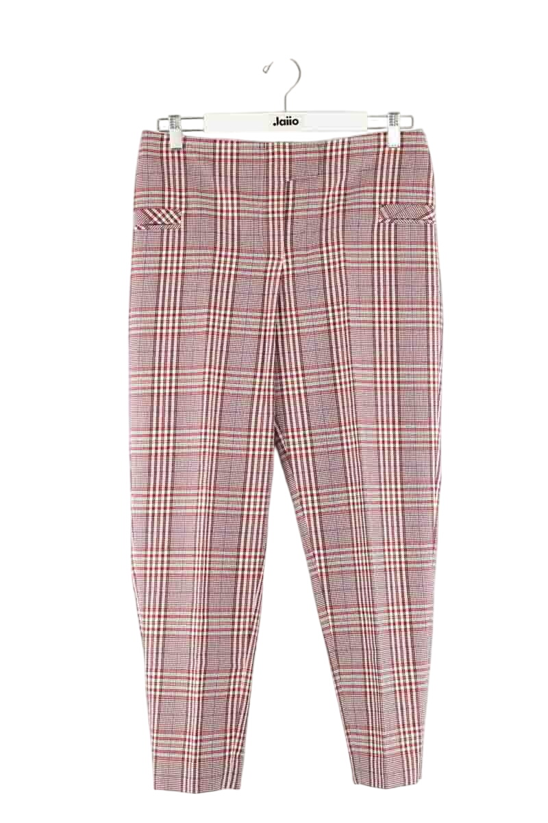 Burgundy straight-leg pants BIMBA Y LOLA - Seconde main Red