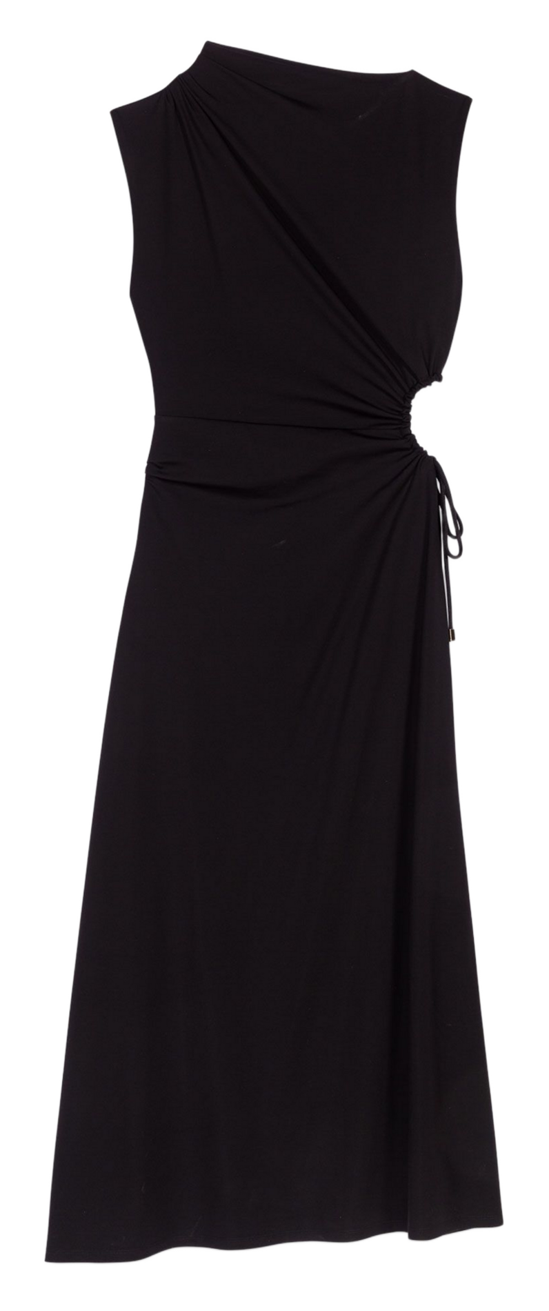 Fitted high-neck long dress MAJE Black