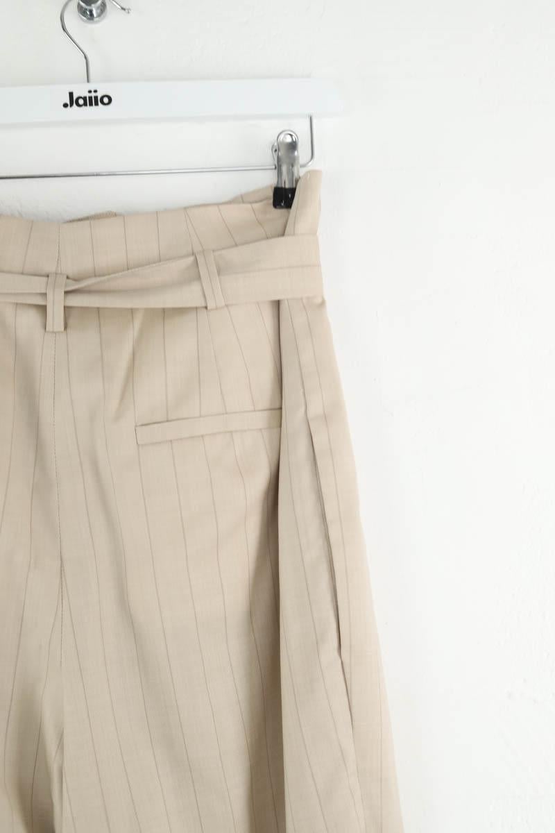 Bandol straight woollen trousers IRO - Seconde Main Beige