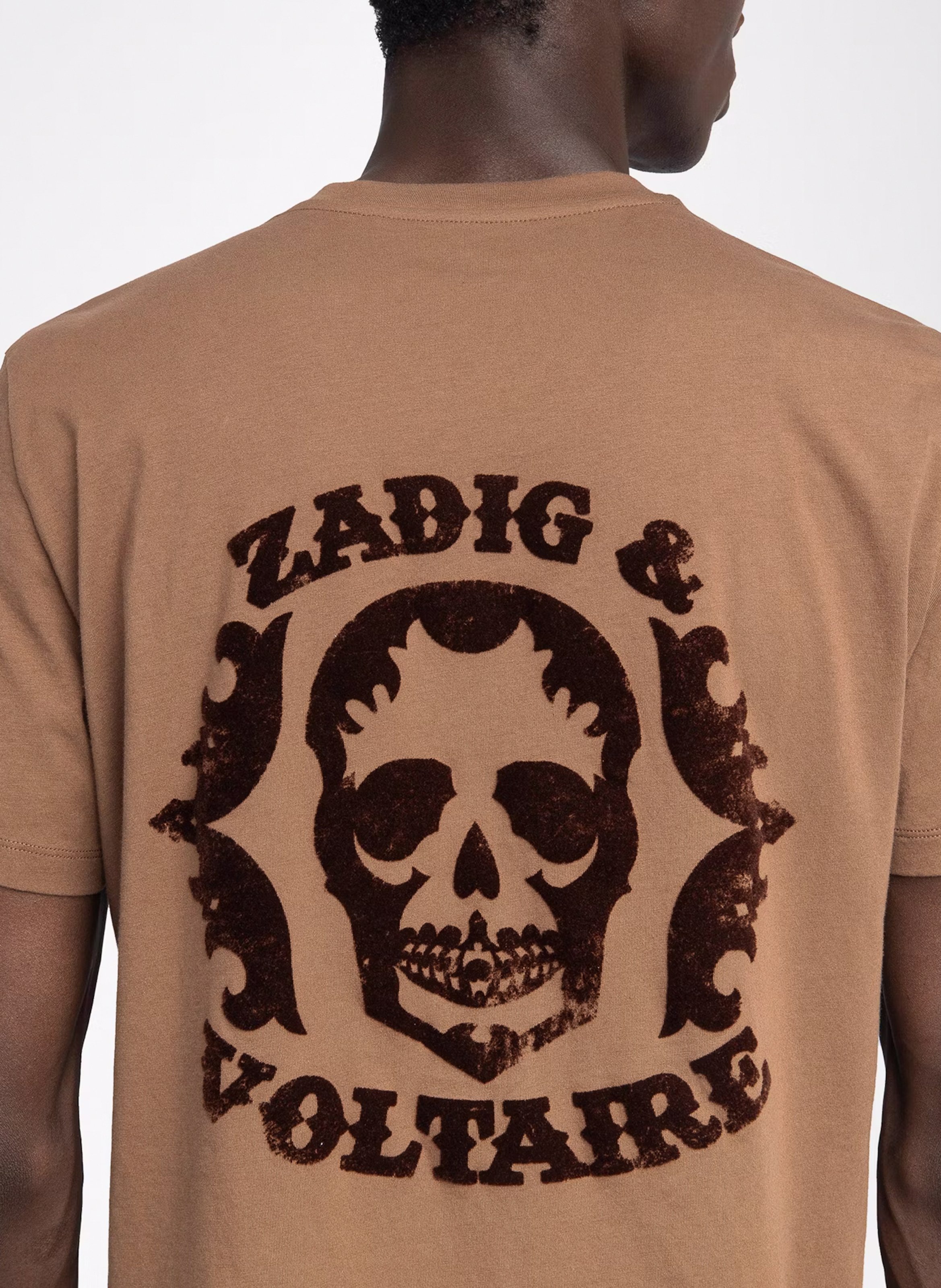 Tee-shirt droit en coton ZADIG&amp;VOLTAIRE Marron