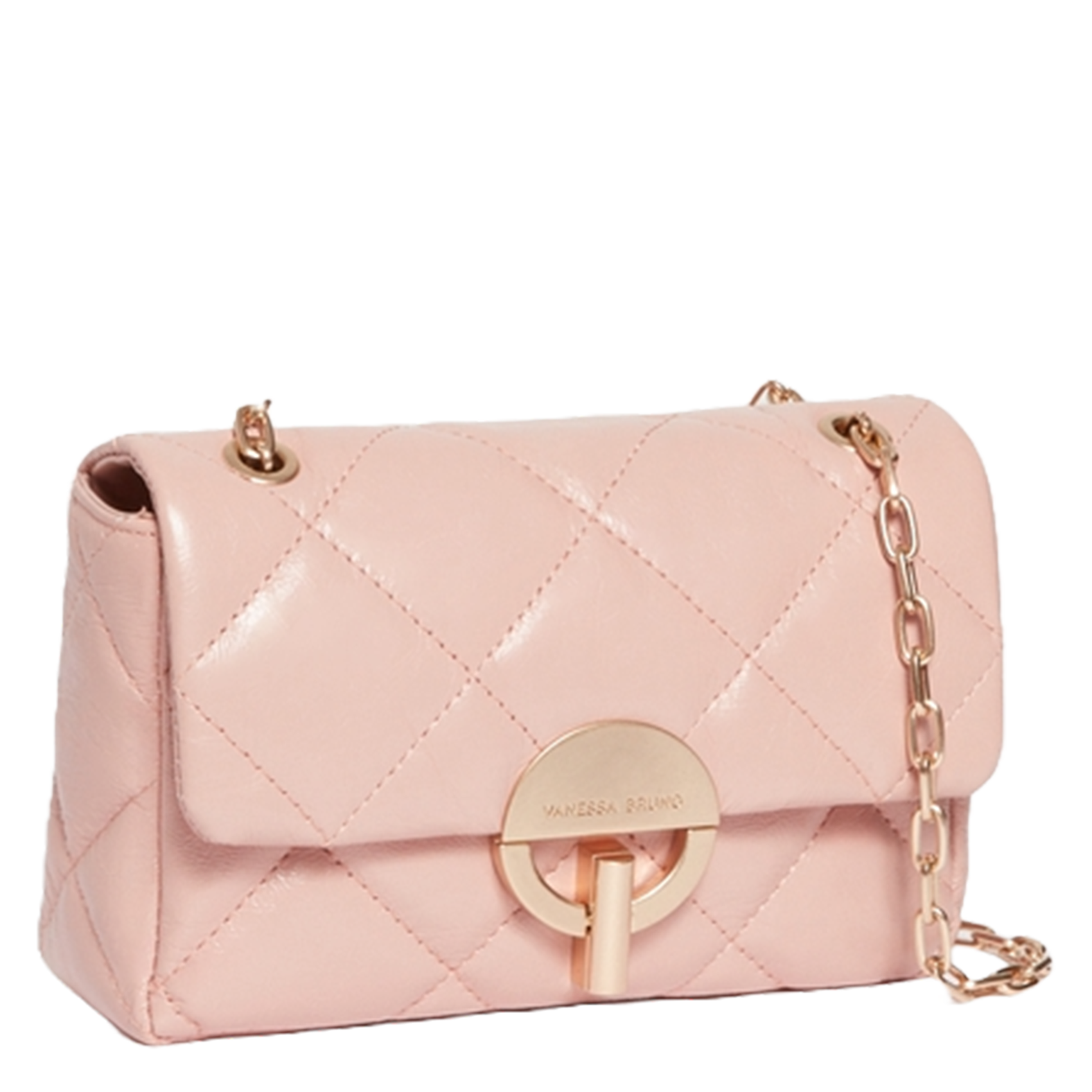 Dori leather shoulder bag VANESSA BRUNO Pink