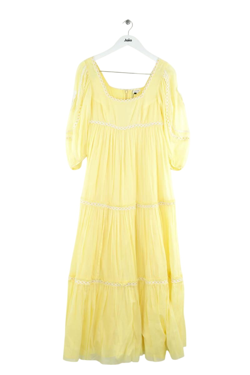 Cotton dress Manoush - Seconde Main Yellow