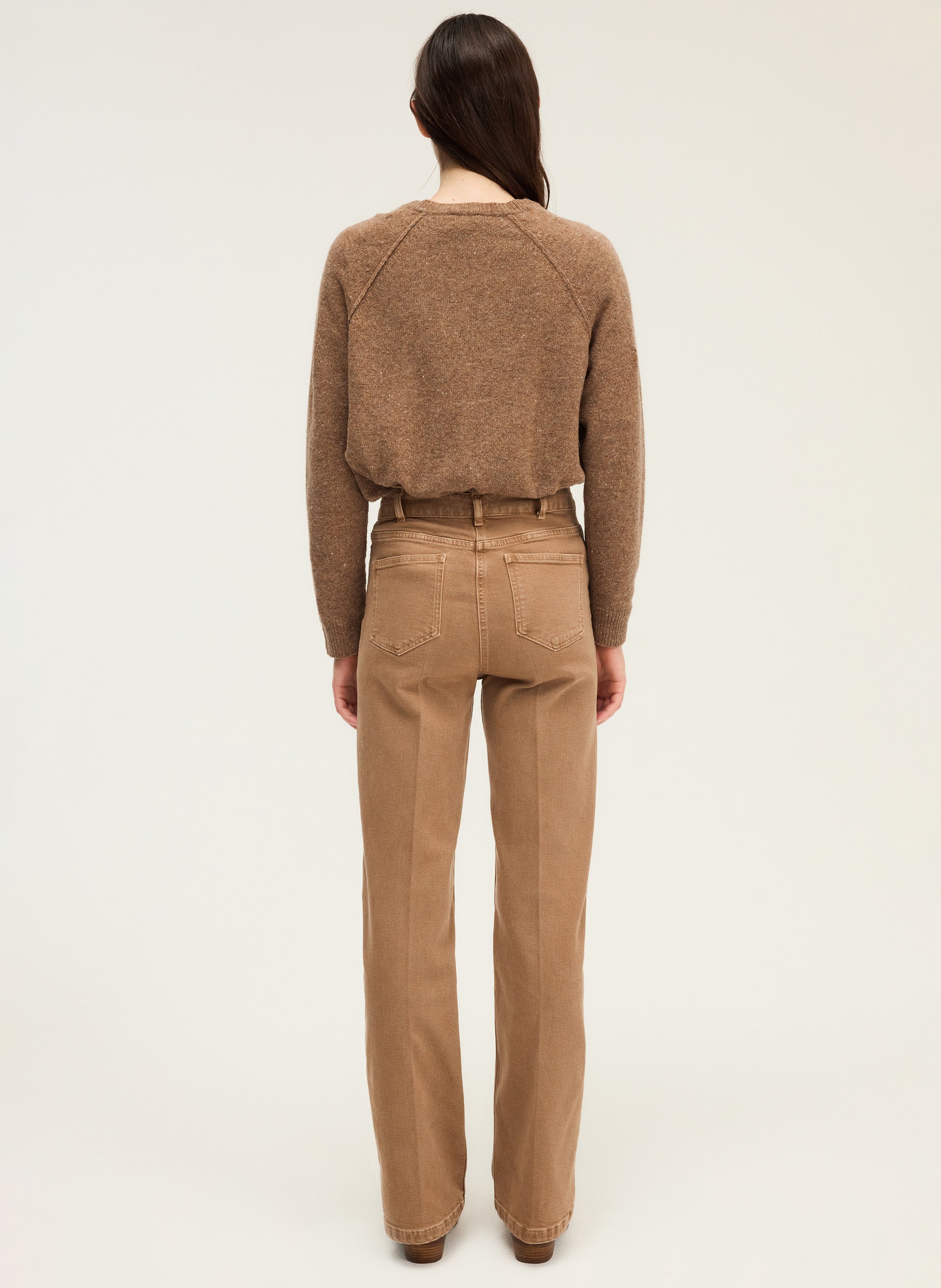 Jean droit PABLO Marron