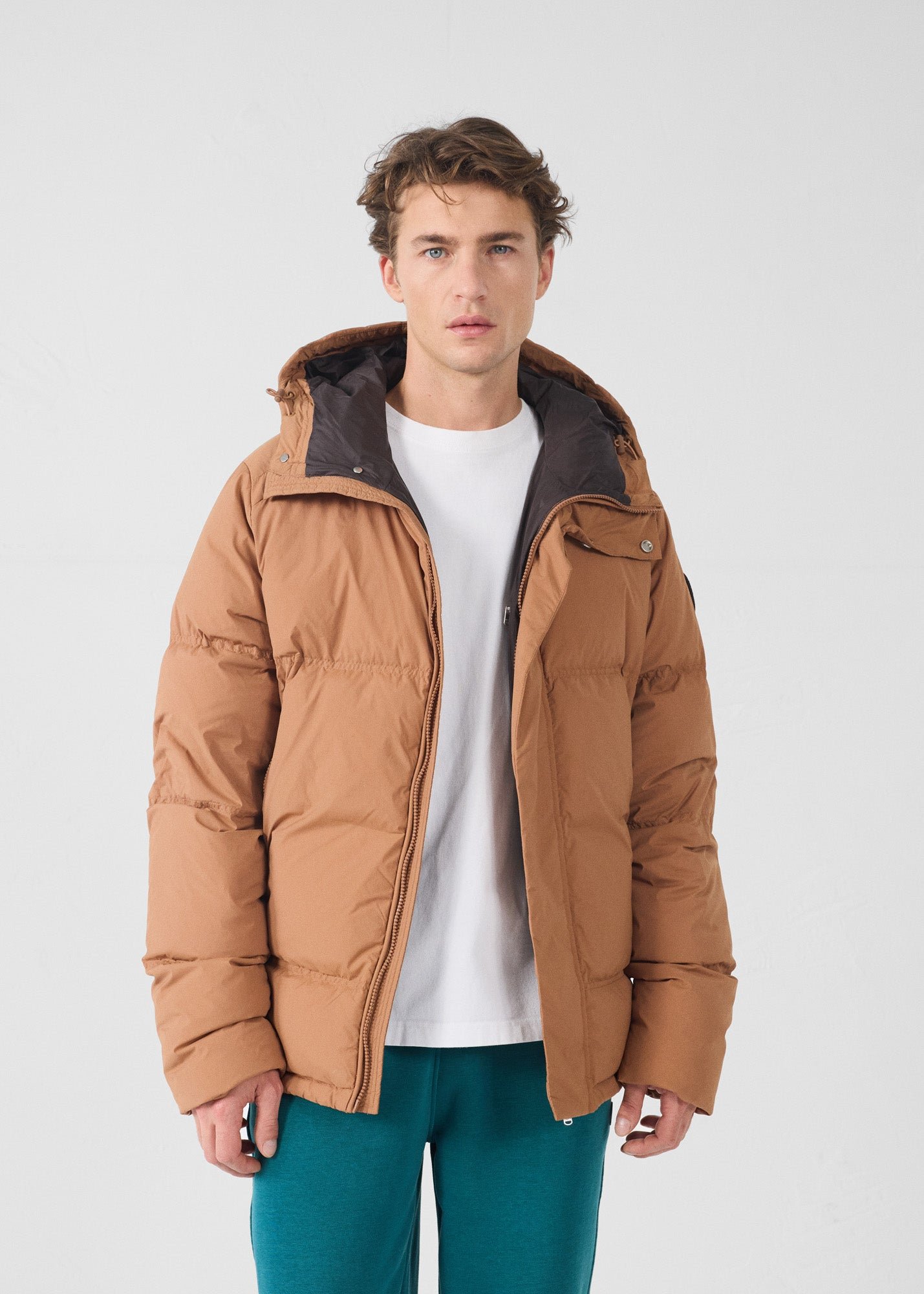 Sanji puffer cold weather jacket JOTT Brown