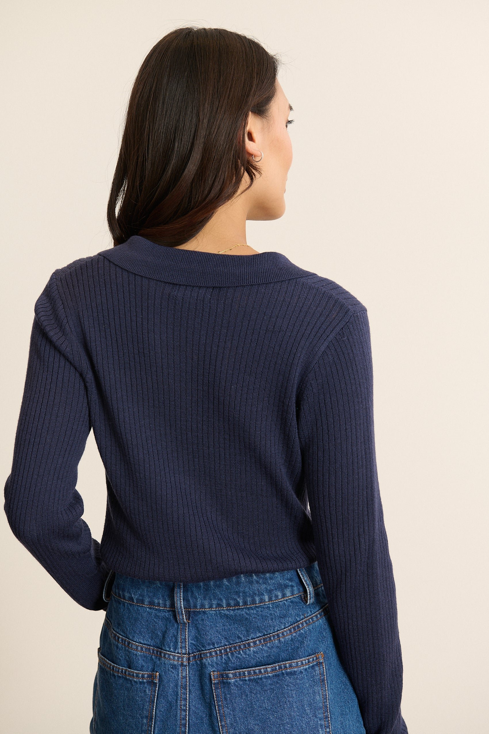 Long-sleeve polo neck sweater GARANCE PARIS Blue