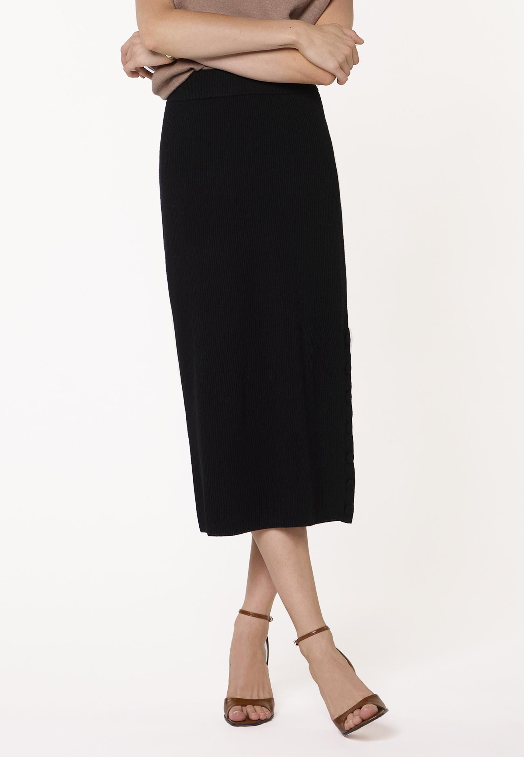 Long knit skirt RODIER Black