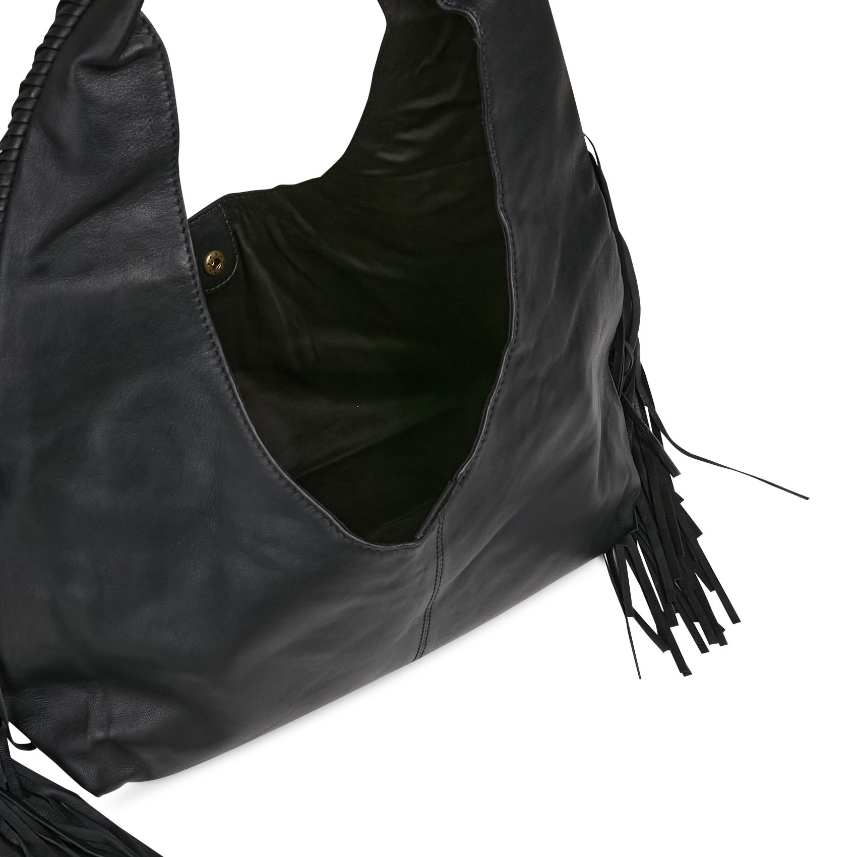 Leather clutch bag IKKS Black