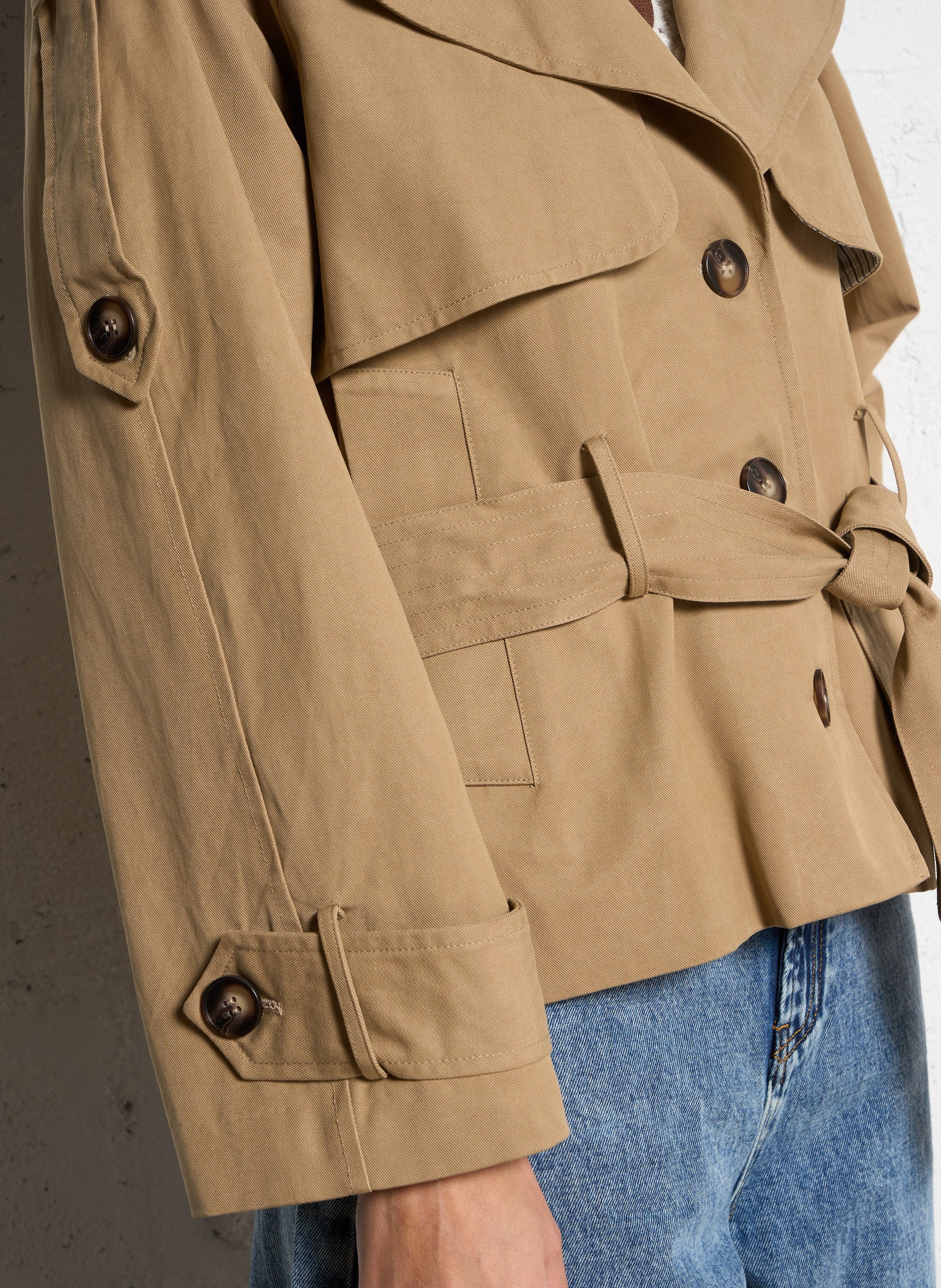 Katoenen jasje SUNCOO Beige