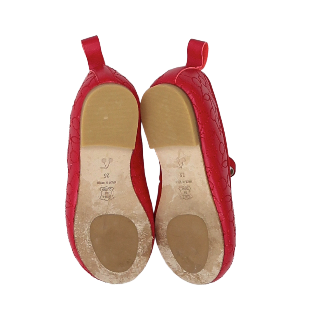 Red Children's Ballerina Flats - Size 25 BONPOINT - Seconde Main Red
