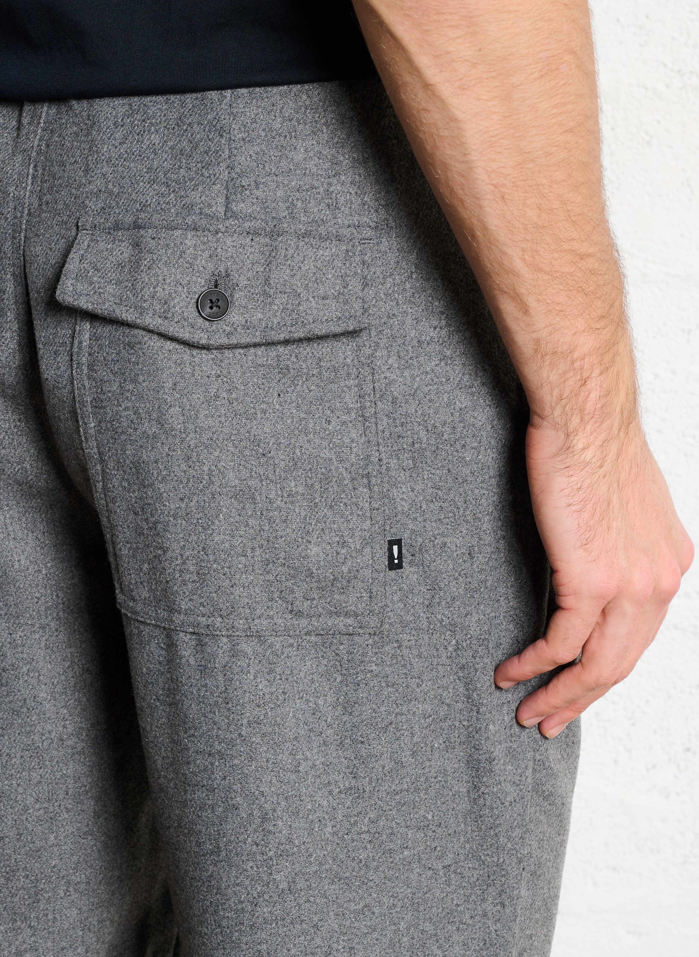 Bandplooibroek SOLID Grijs