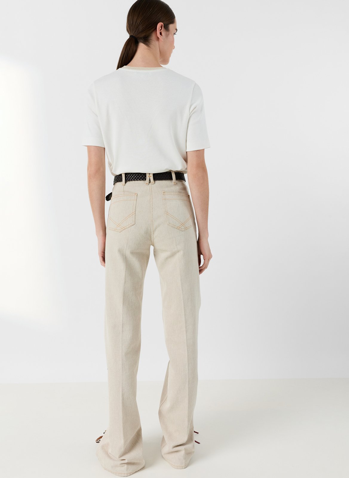 T-Shirt mit besticktem Monogramm GERARD DAREL Beige