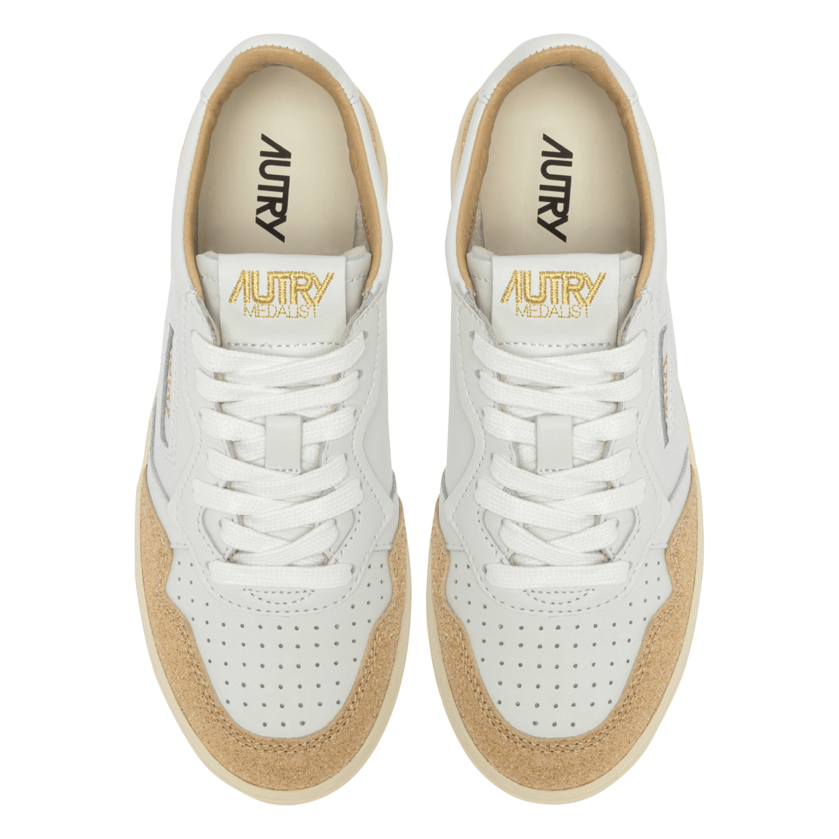 Baskets basses en cuir AUTRY Orange