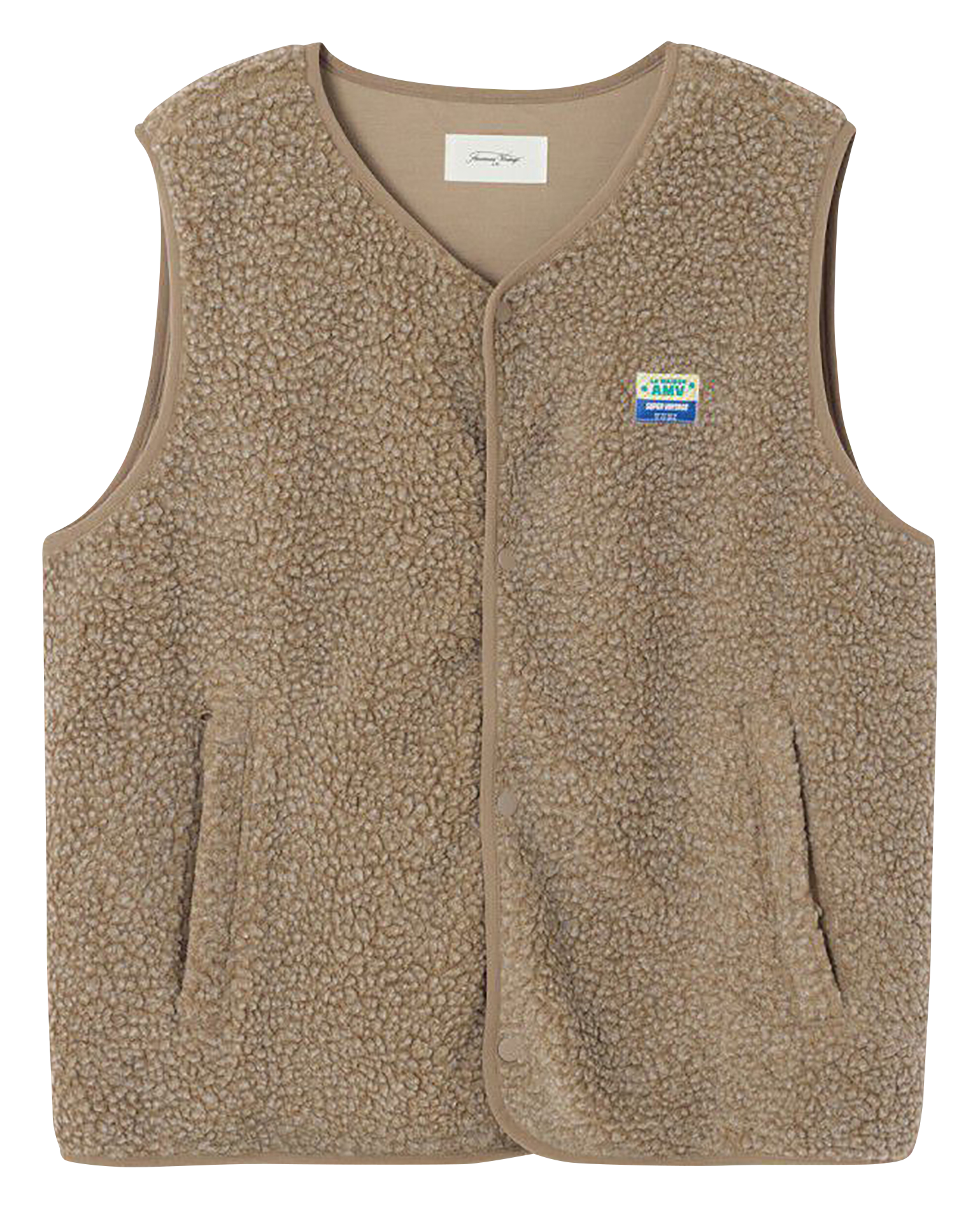 Veste col rond en sherpa  AMERICAN VINTAGE