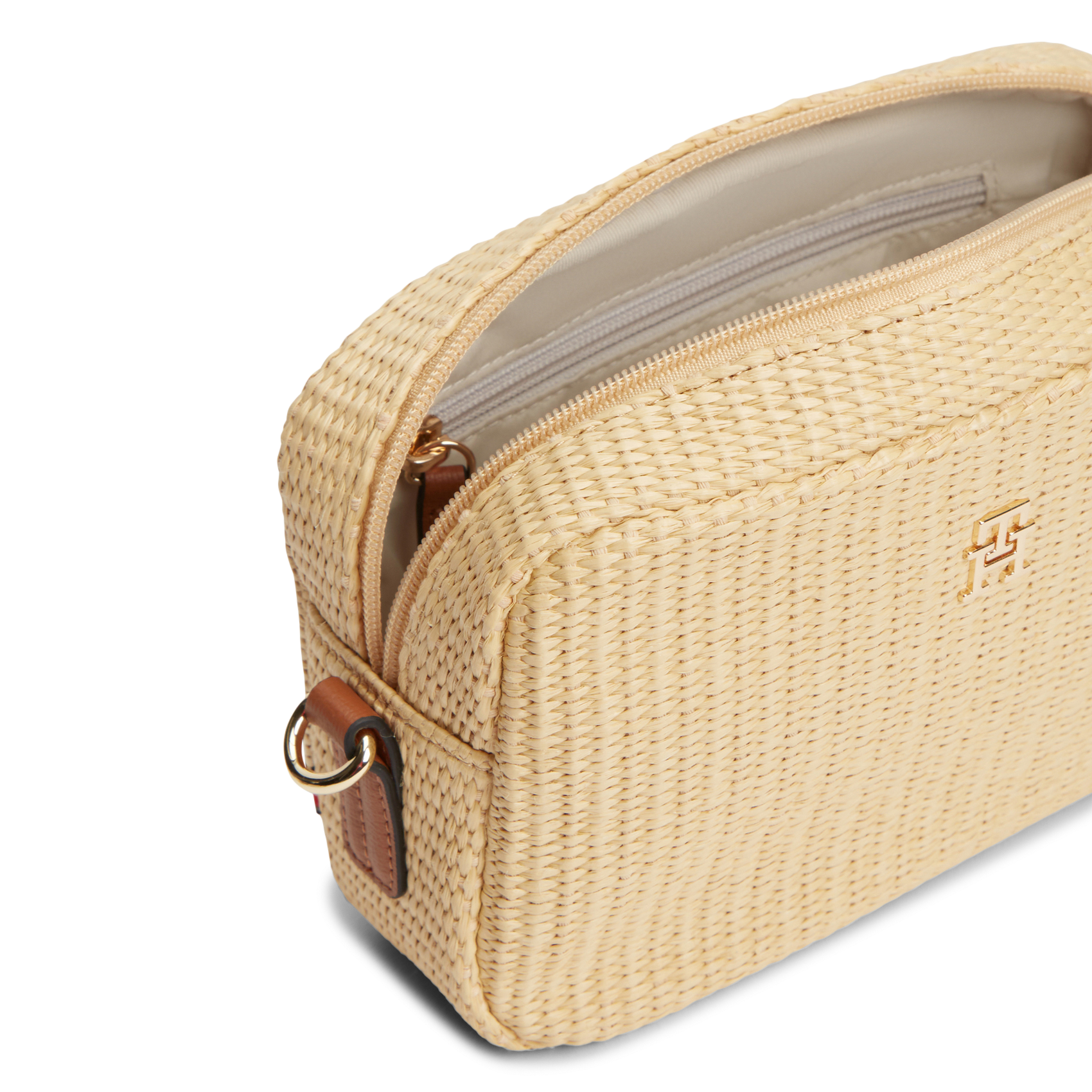 Sac bandoulière en paille TOMMY HILFIGER Beige