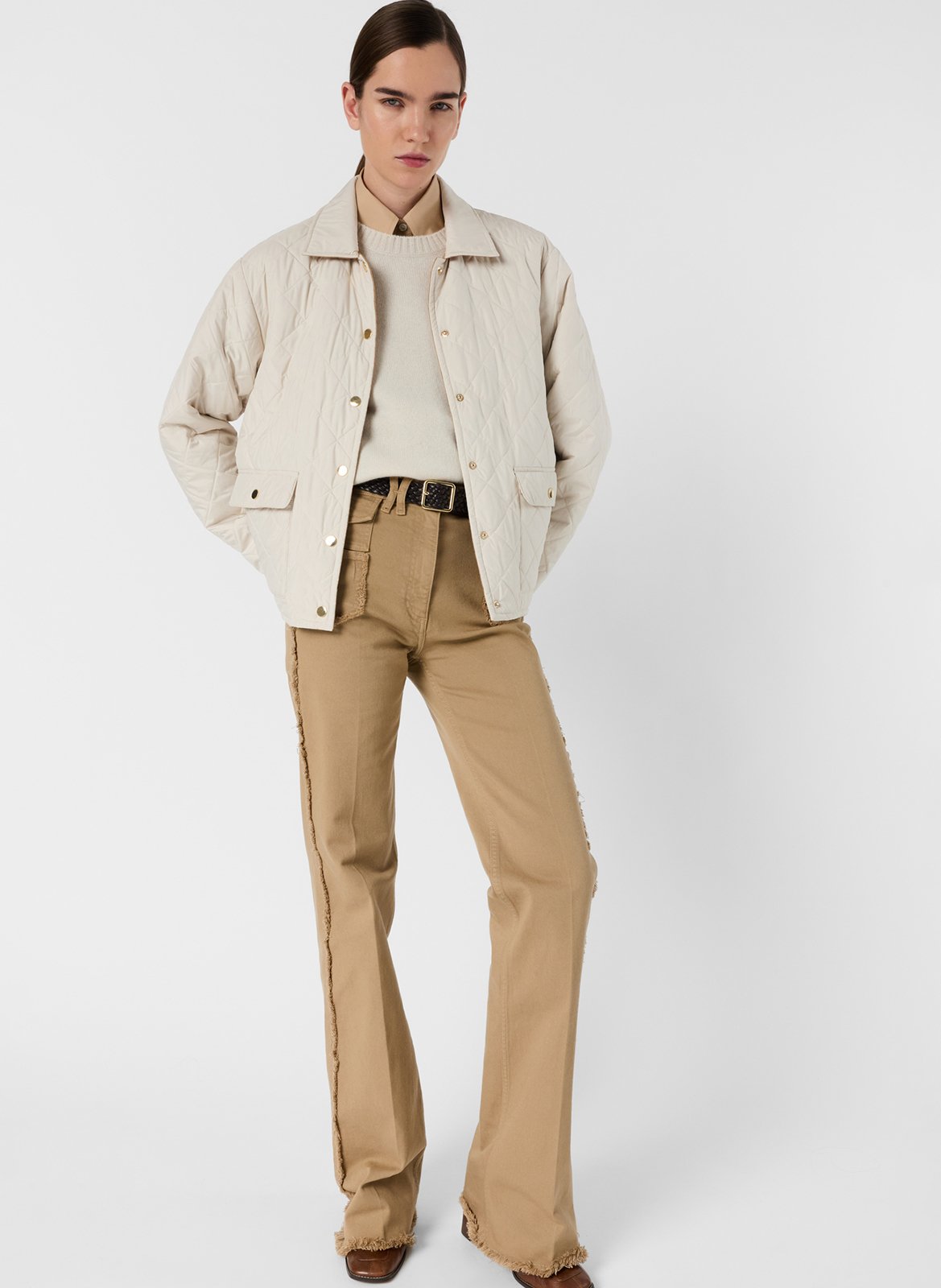 Jacket with classic collar GERARD DAREL Beige