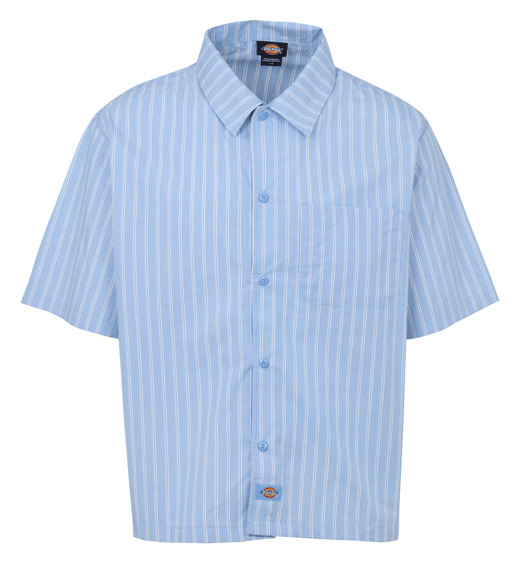 Regular-fit Hemd mit klassischem Kragen und Streifen DICKIES Blau