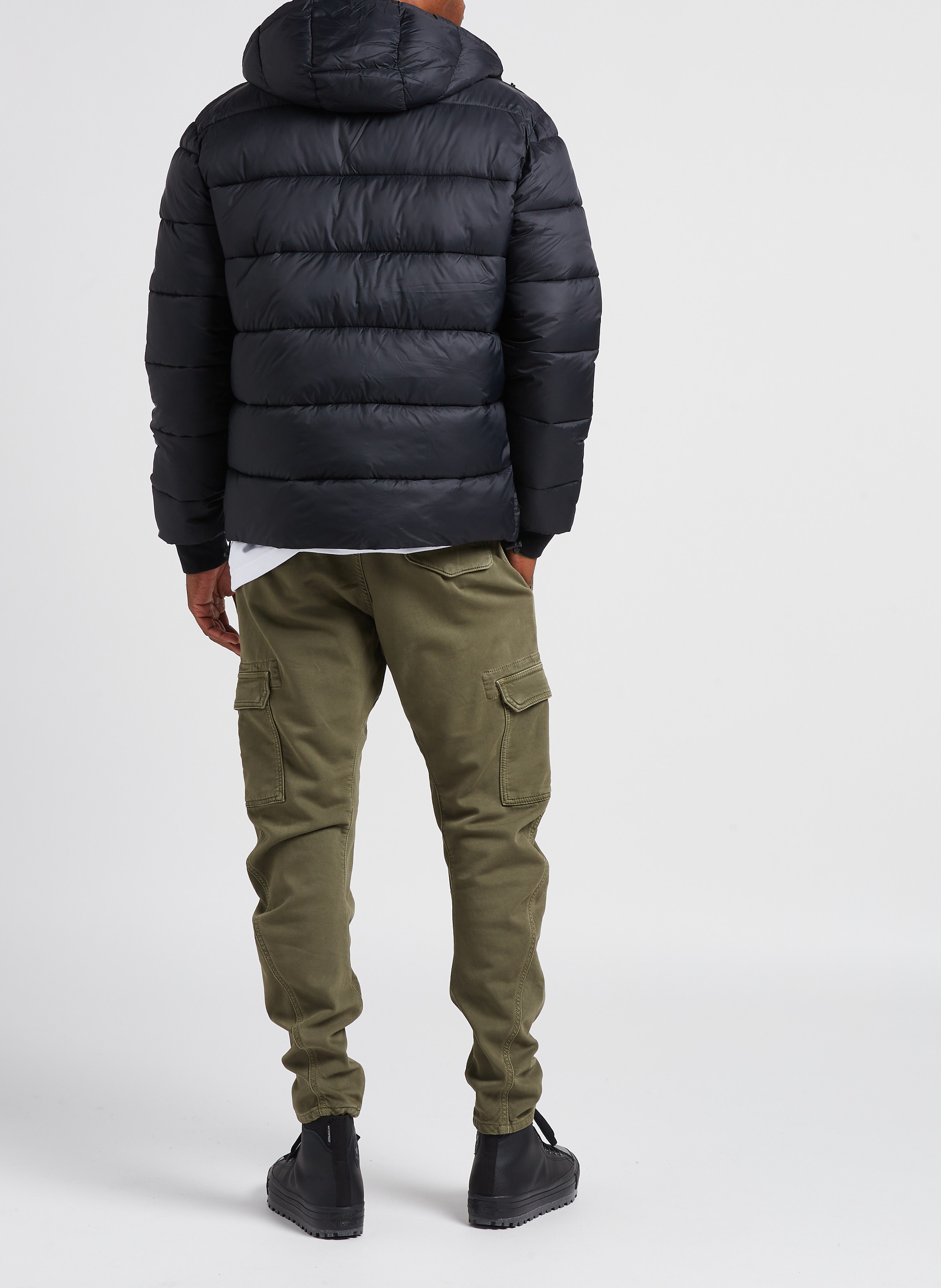 Katoenen broek met veel zakken LE TEMPS DES CERISES Groen