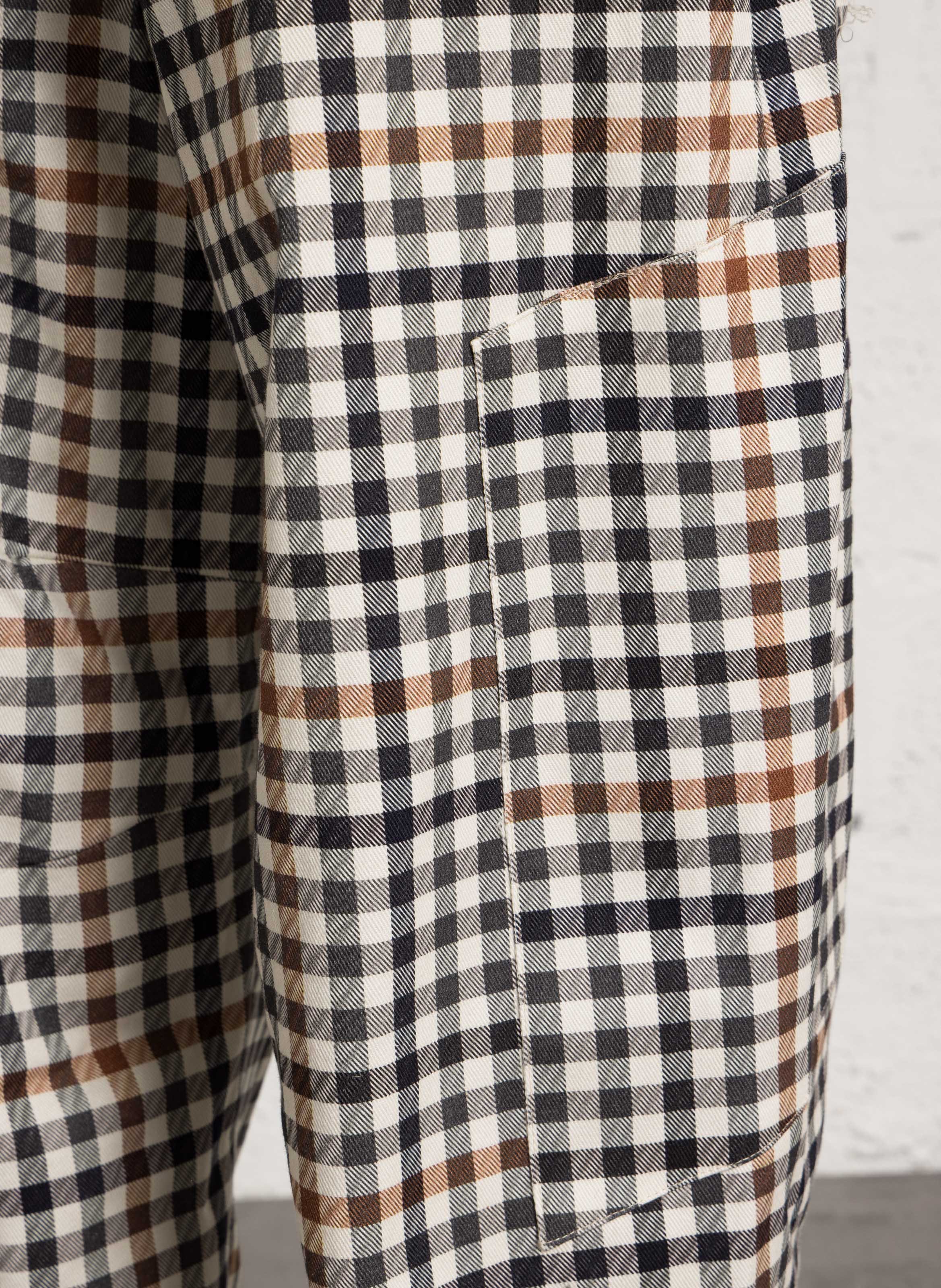 Pantalon ballon à carreaux IMPERIAL Beige