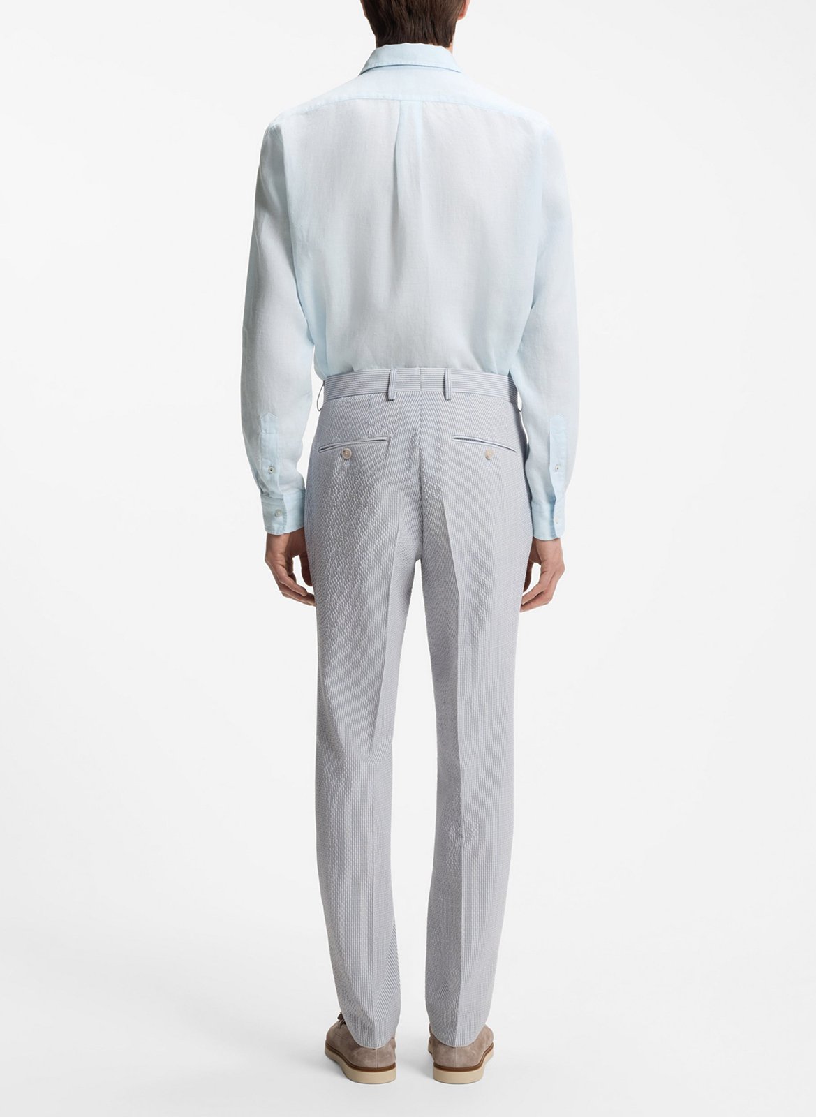 Chemise en lin col classique BOSS Blue