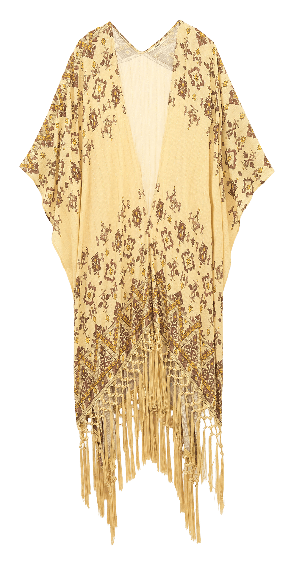Poncho imprimé col v  BA&SH Jaune