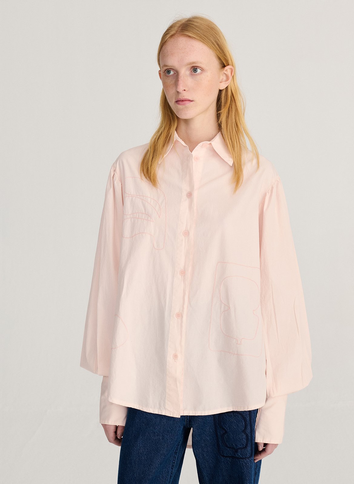 Loose-fit organic cotton shirt BOBO CHOSES Pink