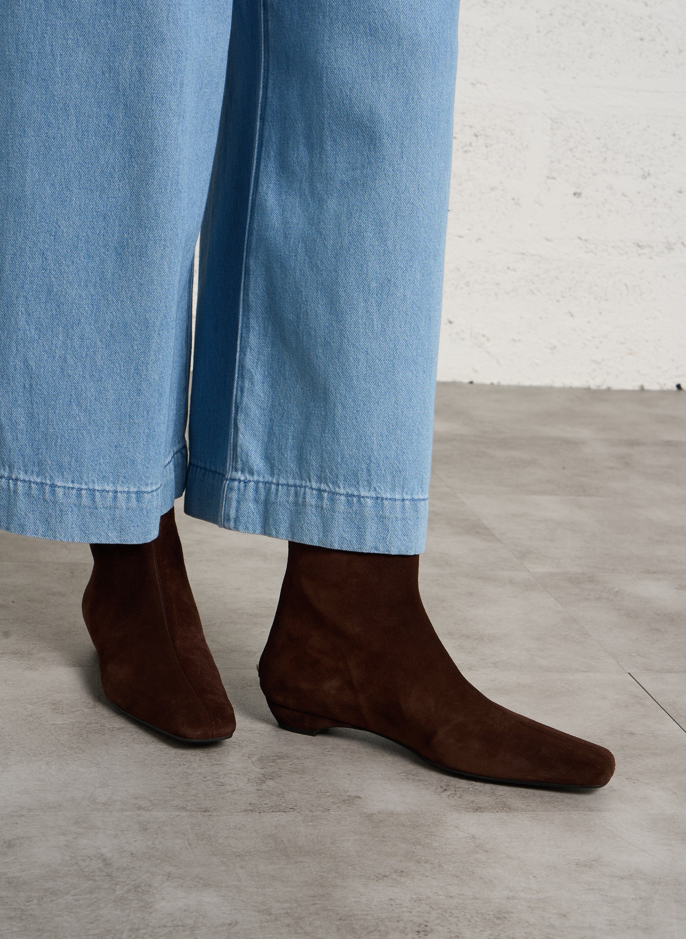 Leather boots AUGUSTA Brown