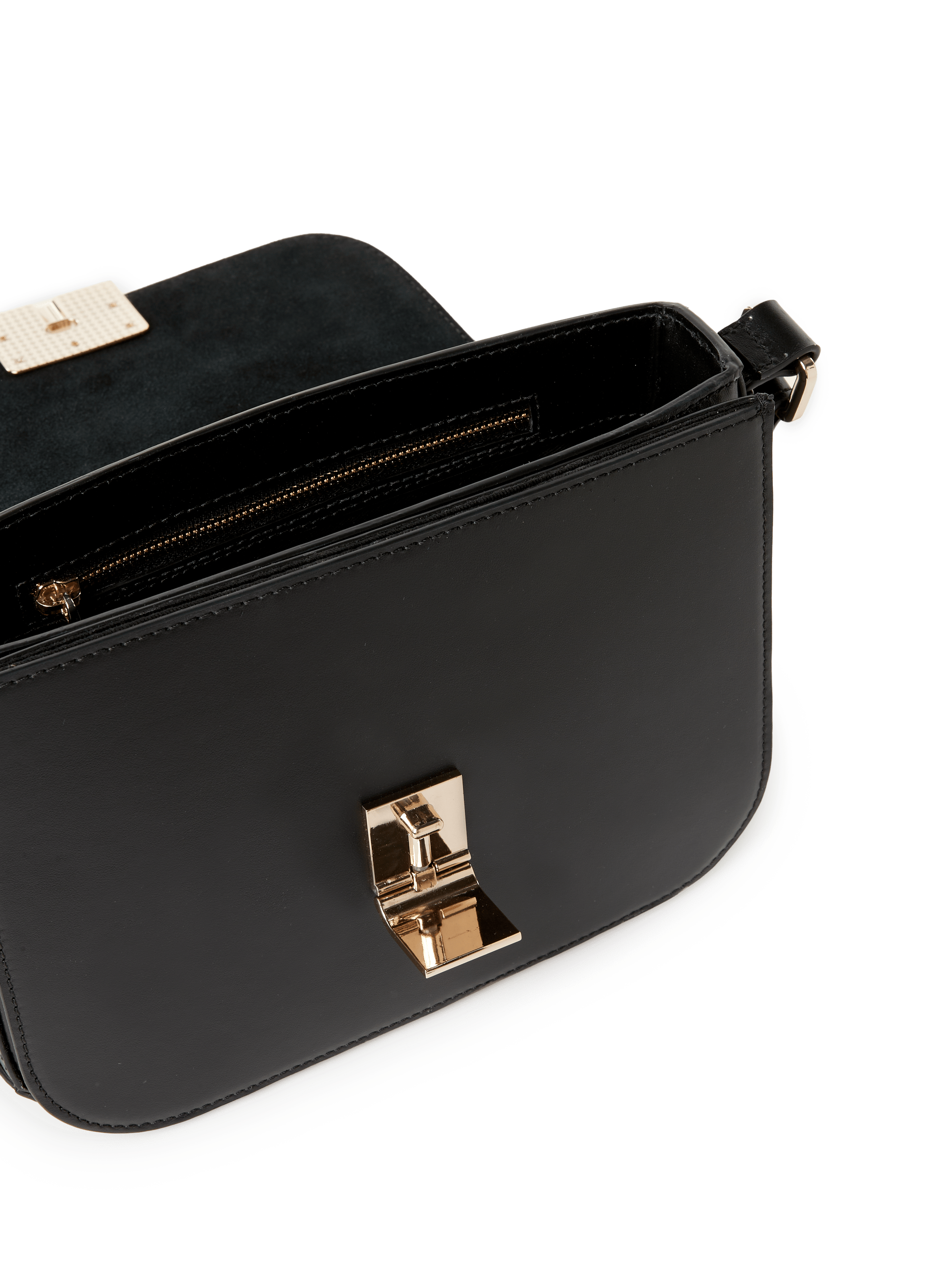 Flora leather shoulder bag SAISON 1865 Black