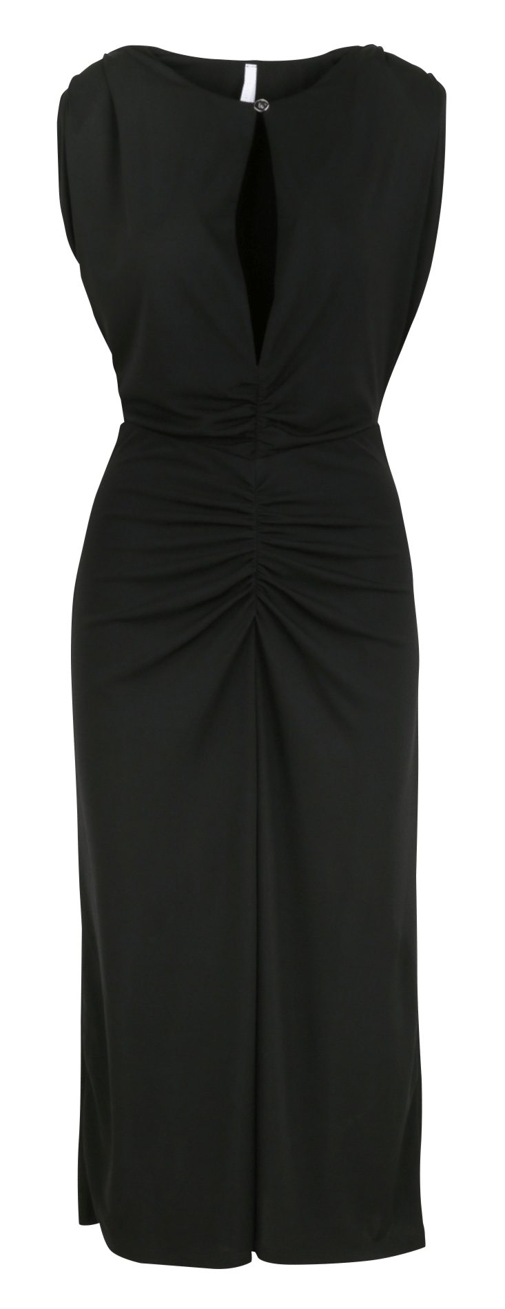 Robe sans manches drapé IMPERIAL Noir