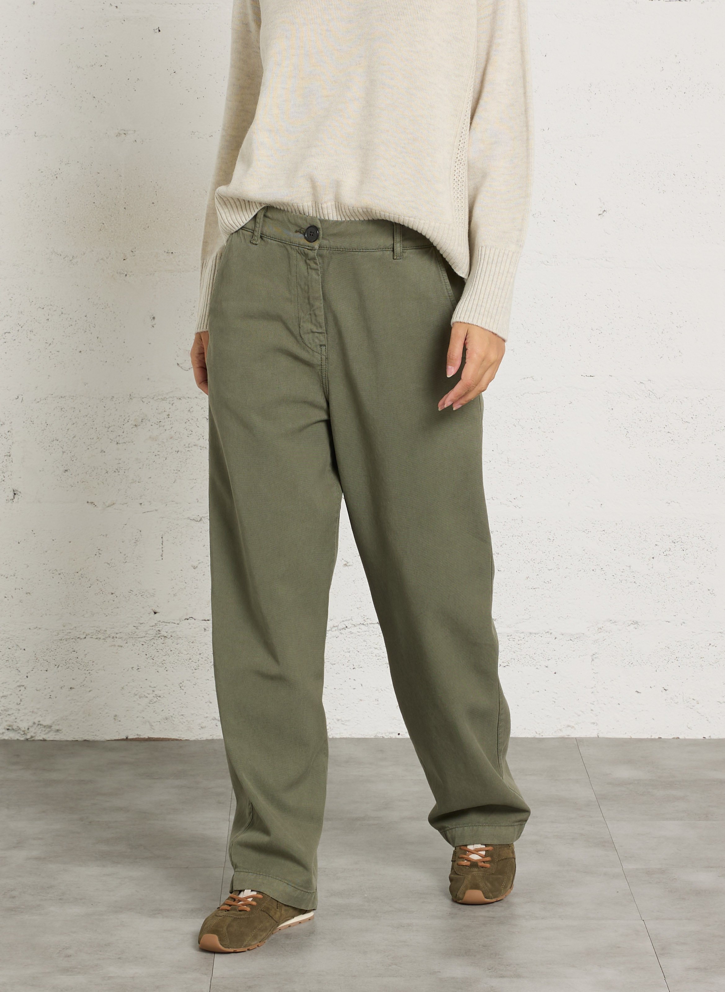 Wide-leg pants BELLEROSE Khaki
