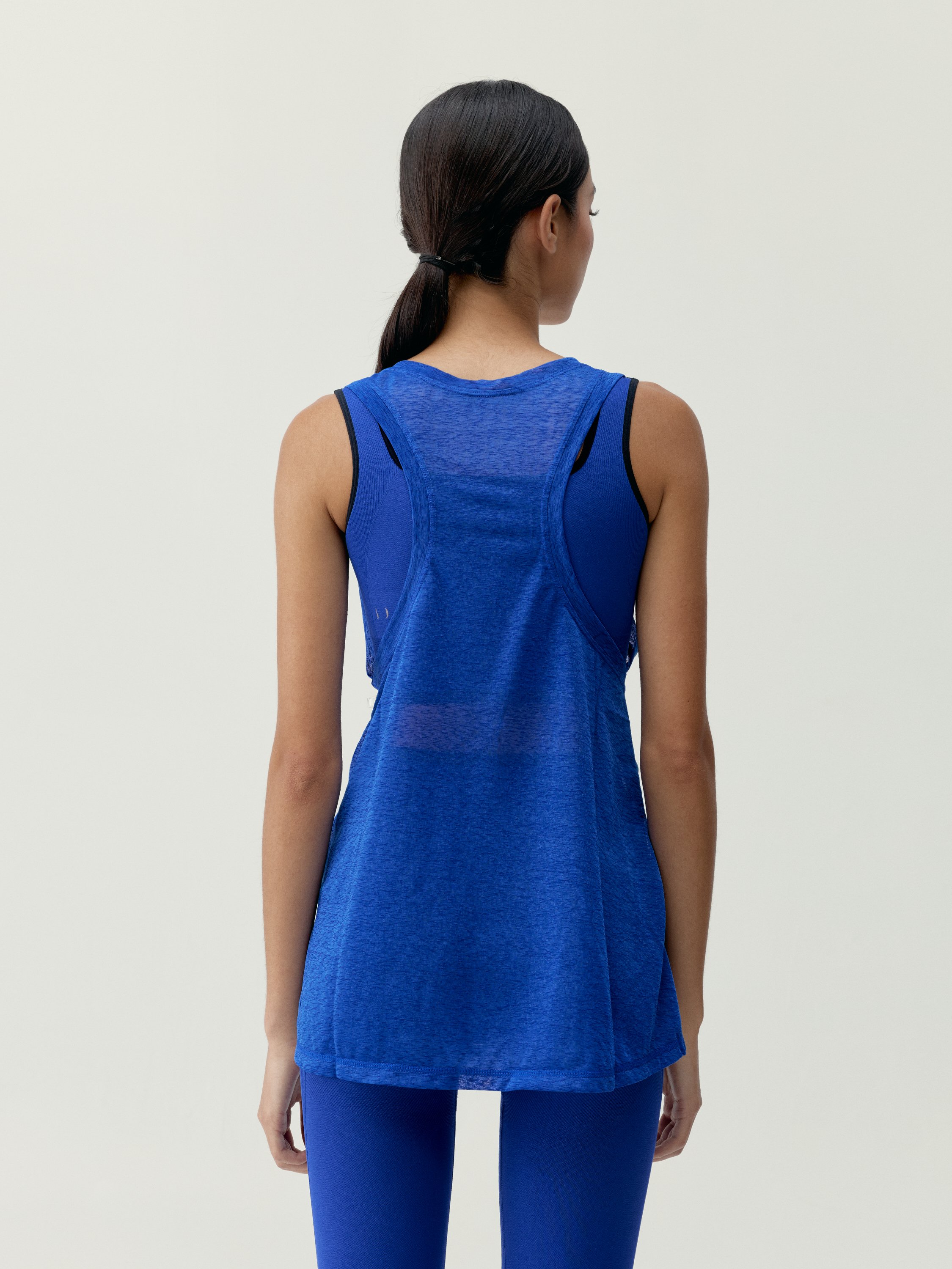 Sleeveless Performance Sports T-Shirt | Blue BORN Women
