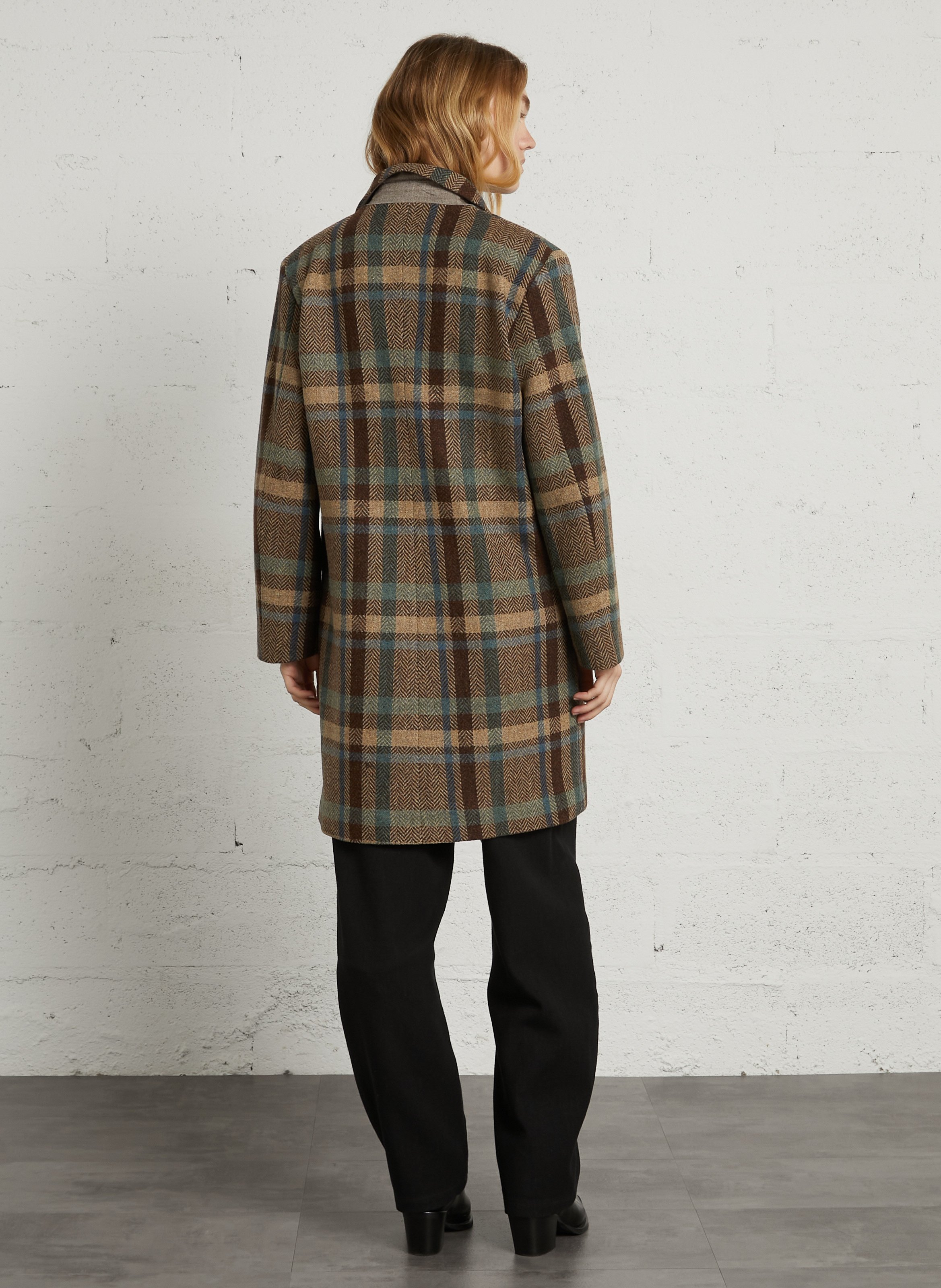 Straight coat DIEGA Blue
