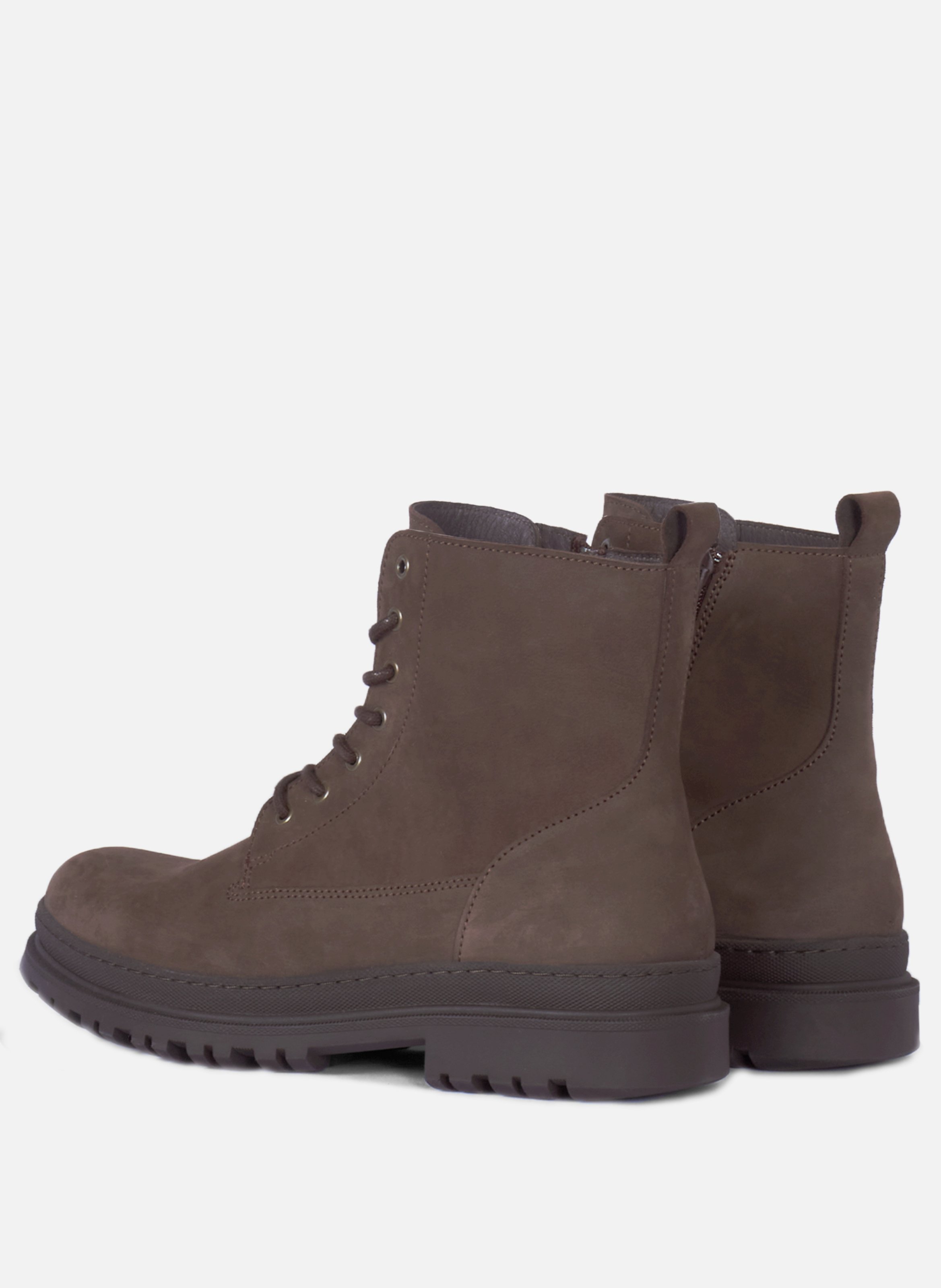 Boots lacing sacha leather nubuck black JULES & JENN Brown