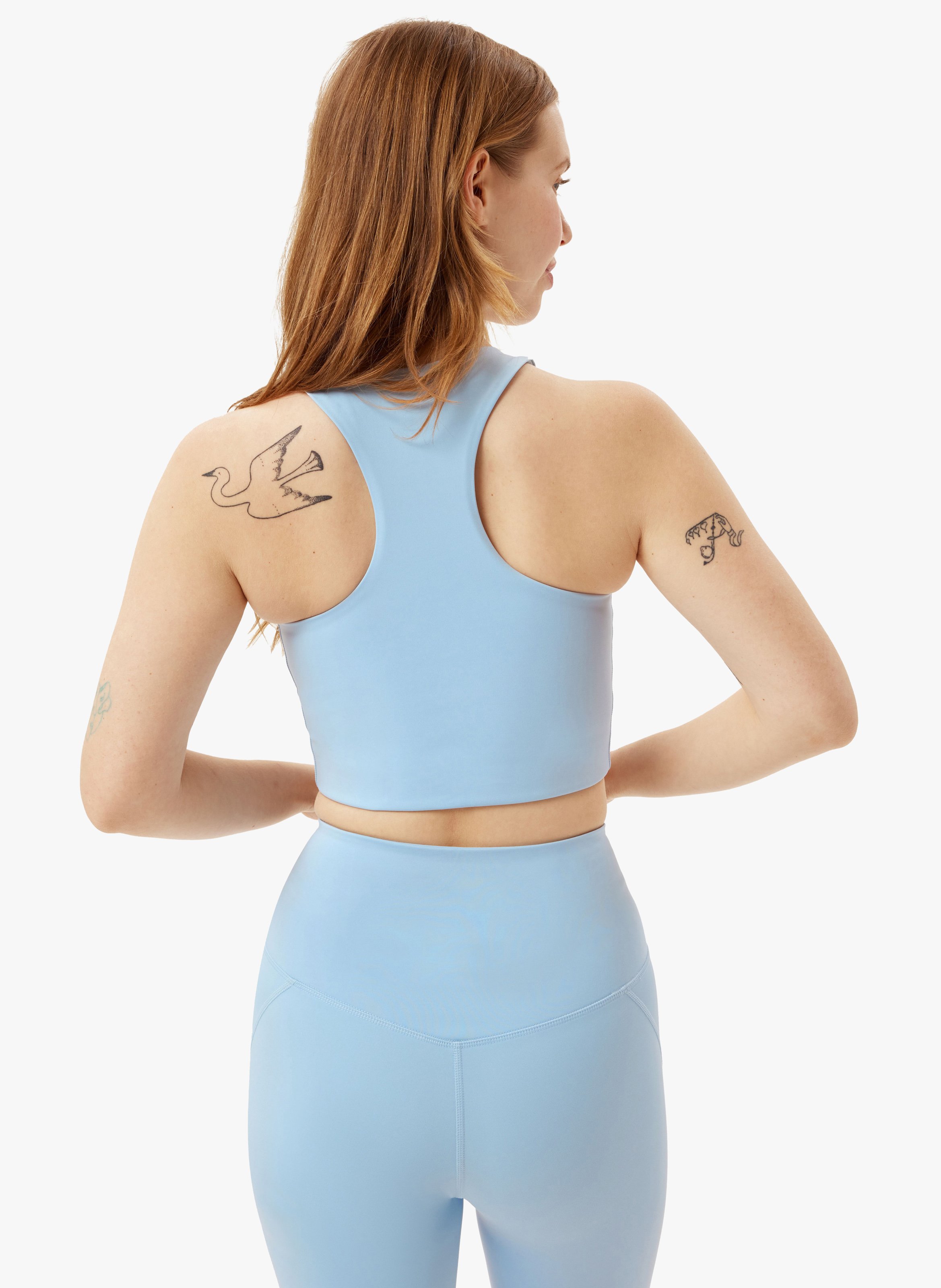 Racer-back crop top GIRLFRIEND COLLECTIVE Blue