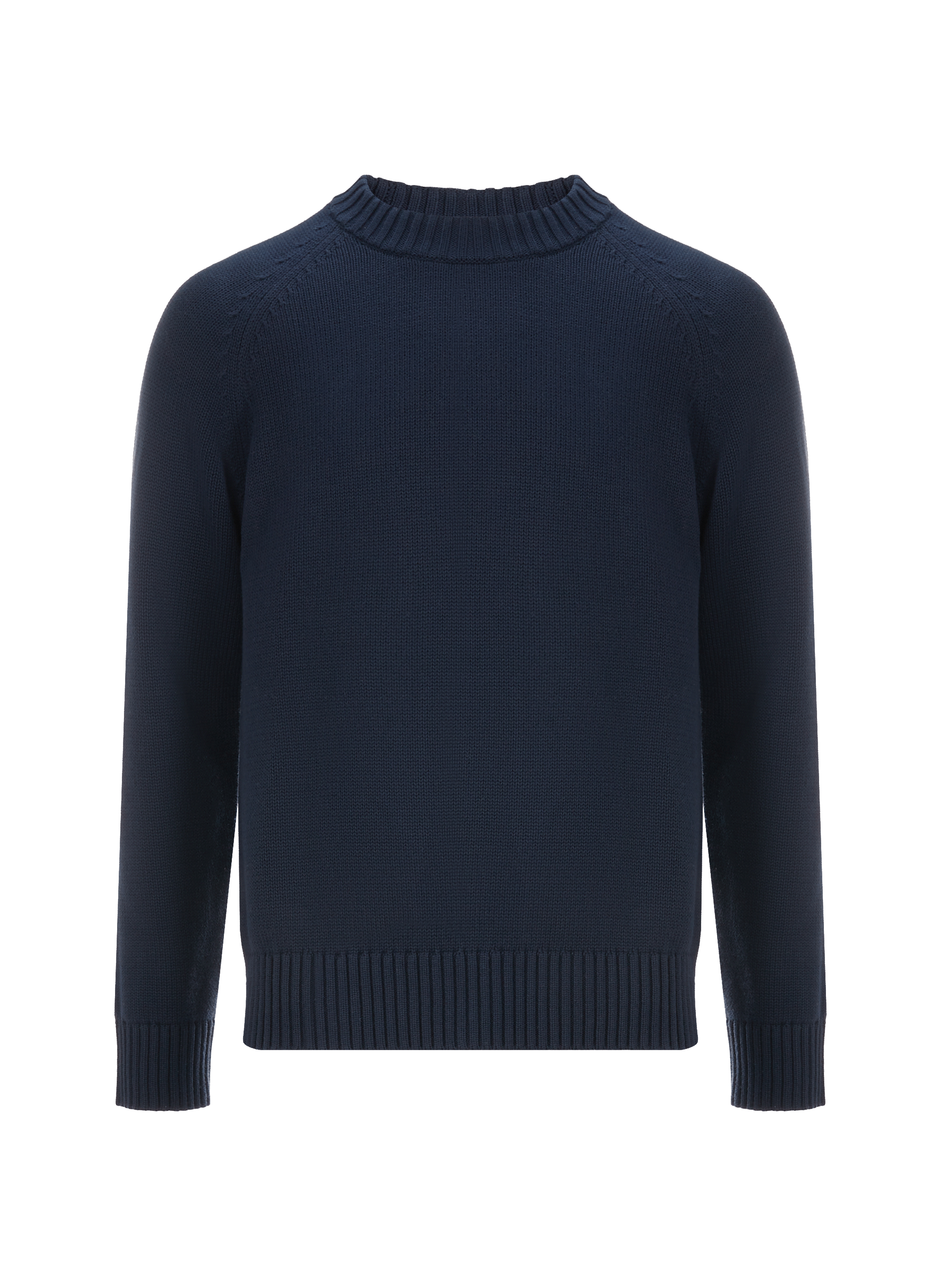 Straight cotton round-neck sweater SAISON 1865