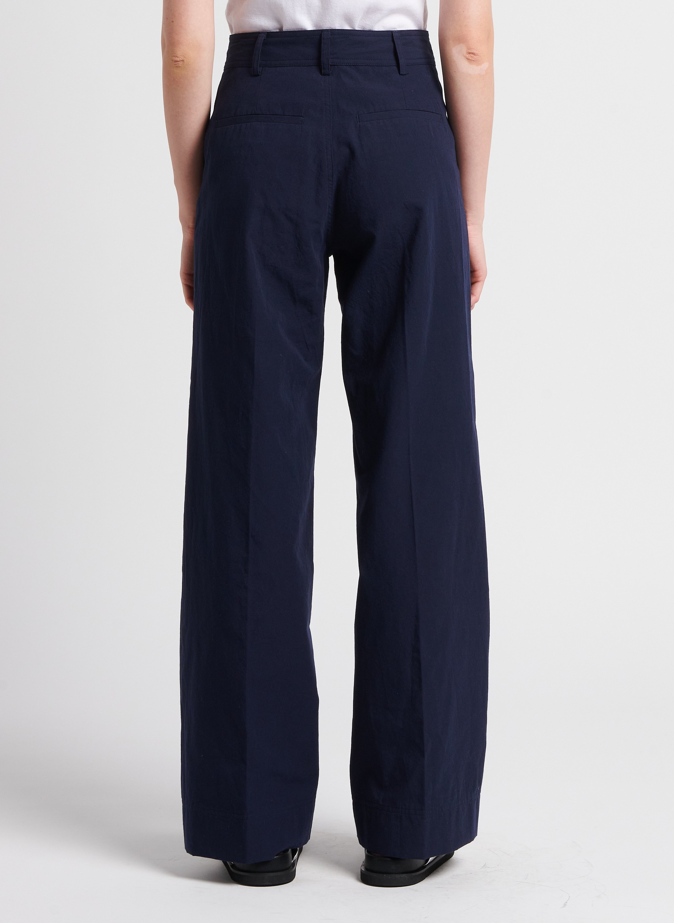 Schlaghose mit hohem Bund POMANDERE Blau