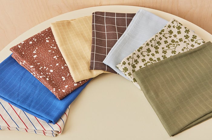 Organic cotton kitchen fabric OYOY LIVING DESIGN Grey